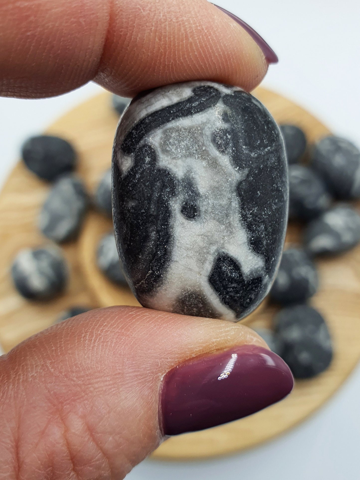 Shell Jasper Tumble/Shell Obsidian Tumble/Marbled Shell Jasper Tumble/Thousand Eye Tumble