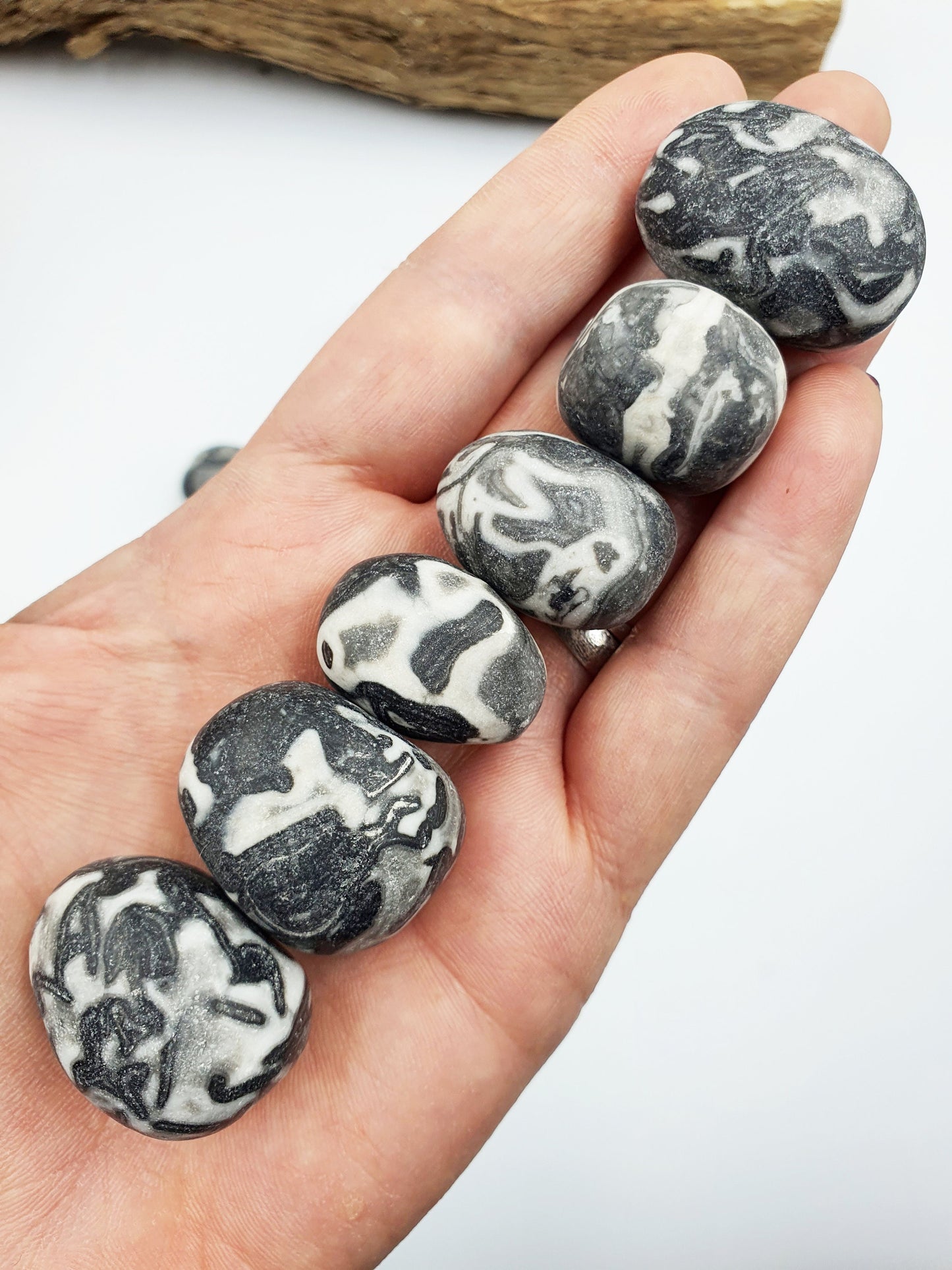Shell Jasper Tumble/Shell Obsidian Tumble/Marbled Shell Jasper Tumble/Thousand Eye Tumble