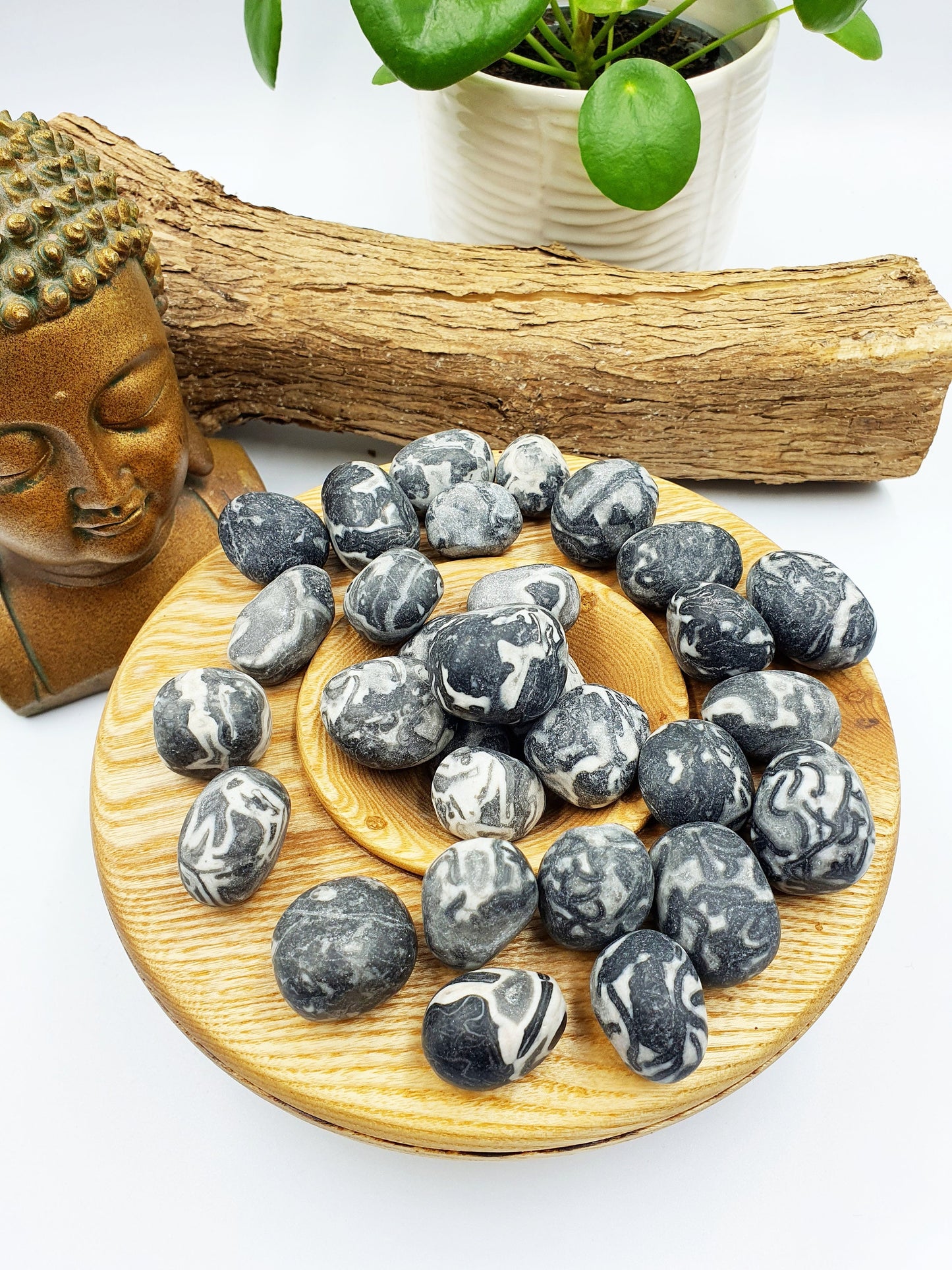 Shell Jasper Tumble/Shell Obsidian Tumble/Marbled Shell Jasper Tumble/Thousand Eye Tumble
