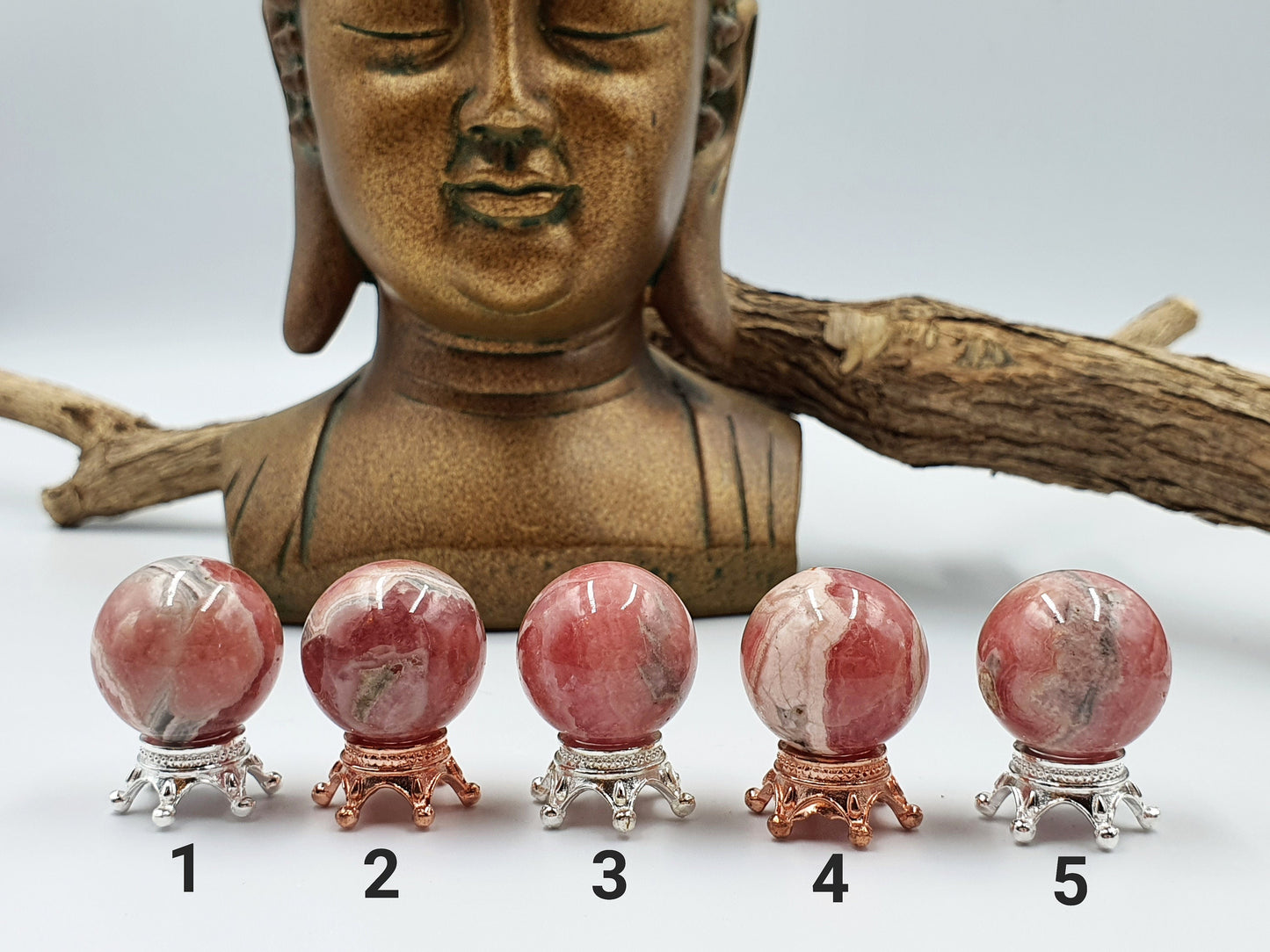 High Quality Rhodochrosite Crystal Mini Sphere - 20mm