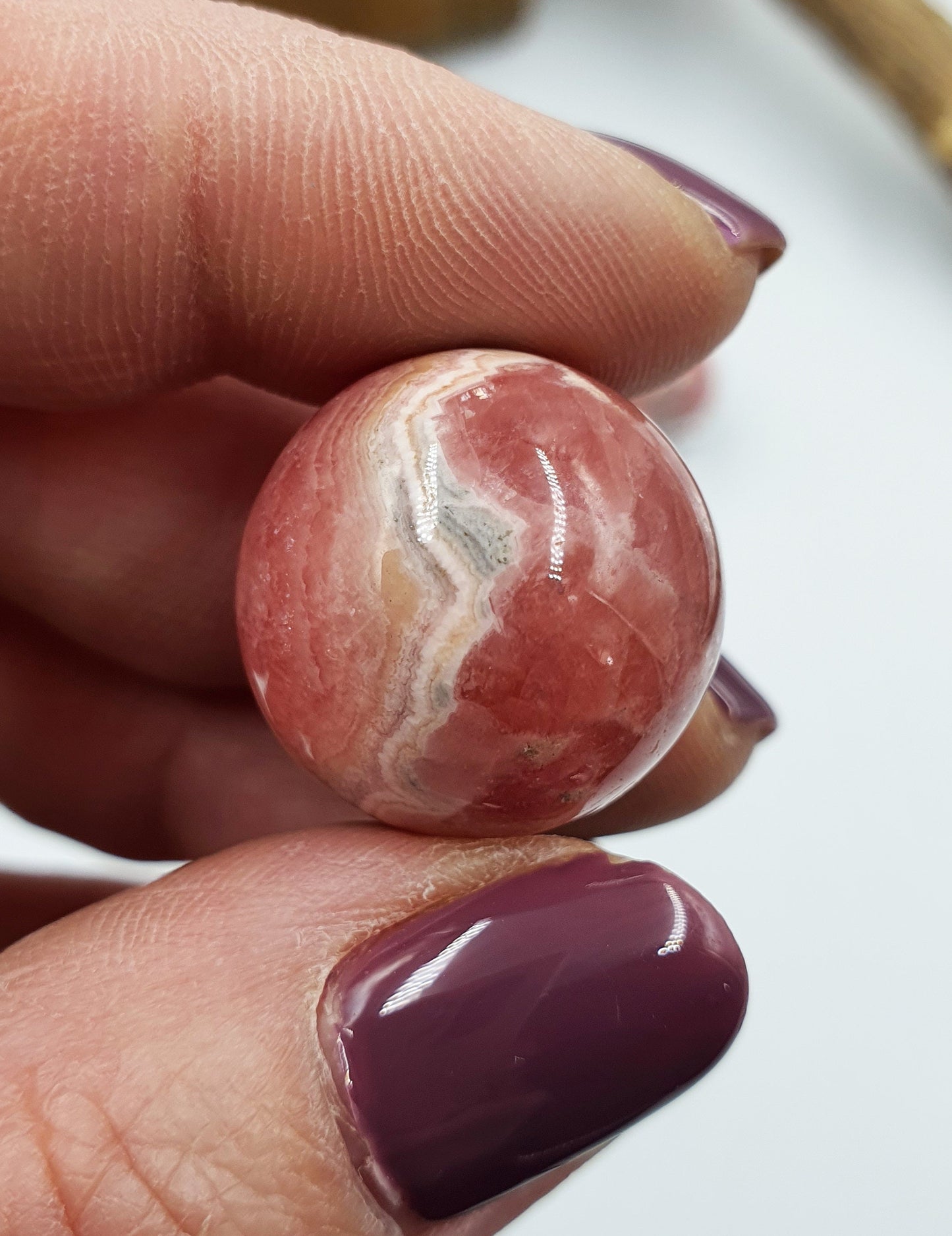 High Quality Rhodochrosite Crystal Mini Sphere - 20mm