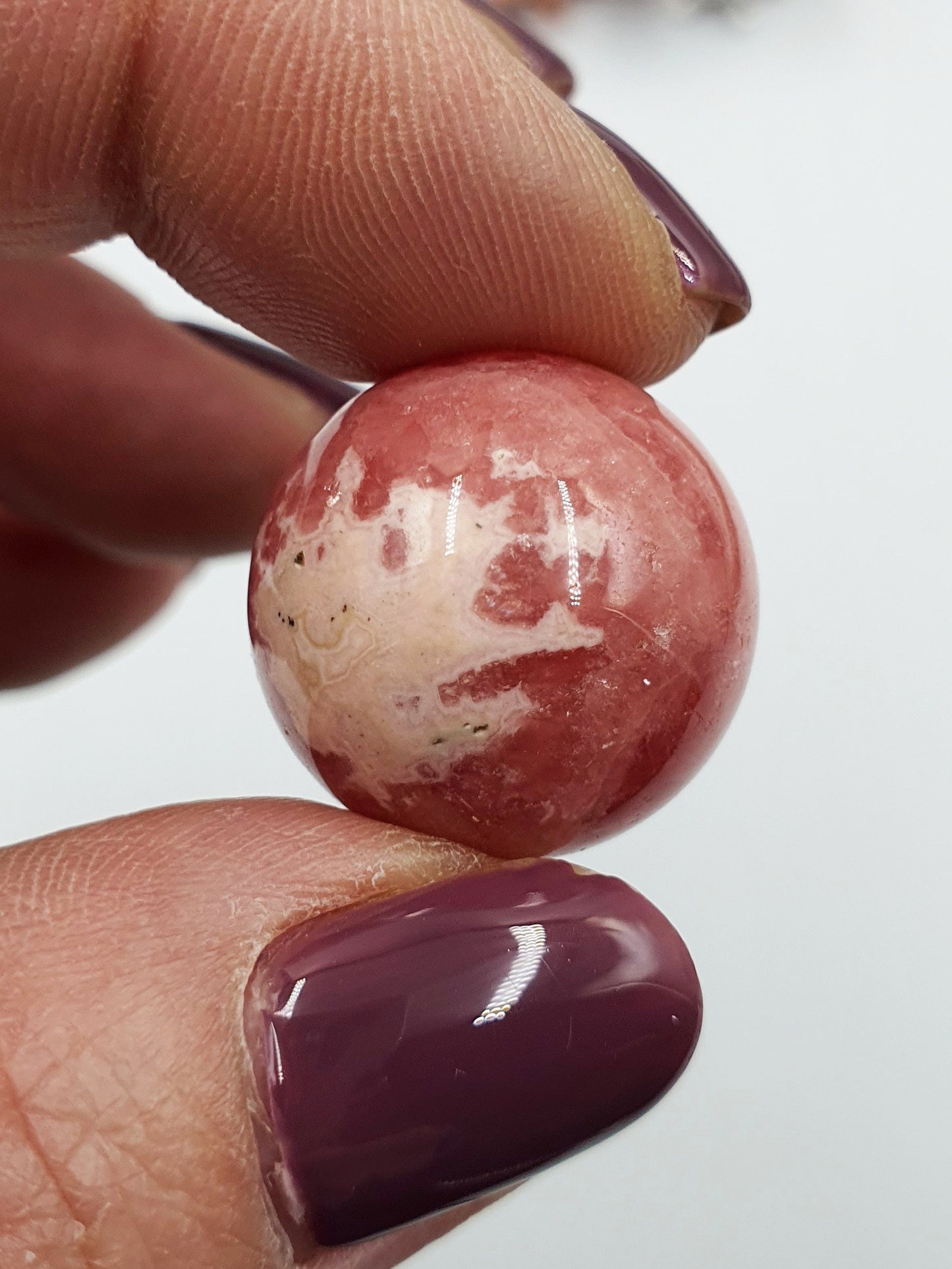 High Quality Rhodochrosite Crystal Mini Sphere - 20mm