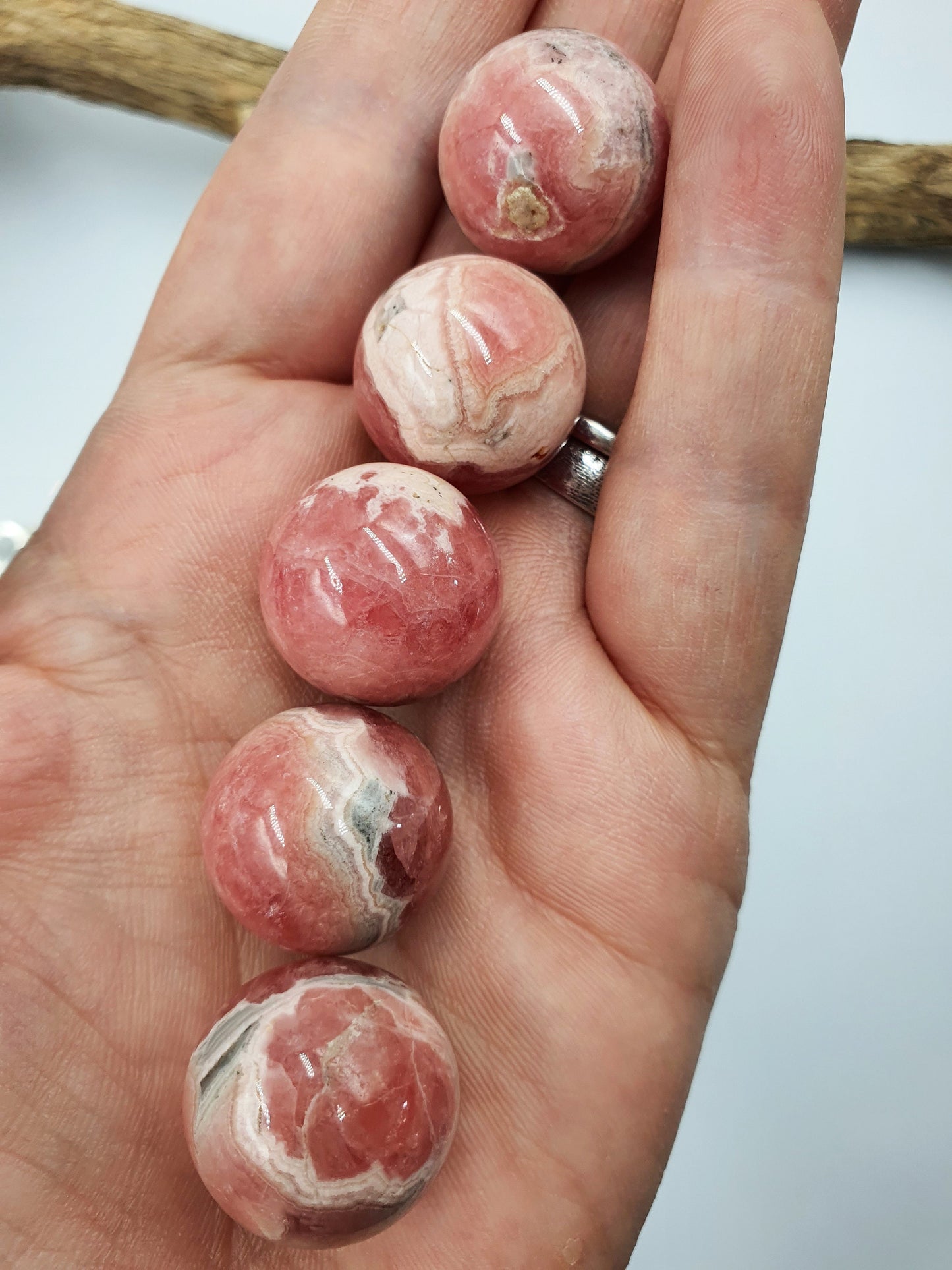 High Quality Rhodochrosite Crystal Mini Sphere - 20mm