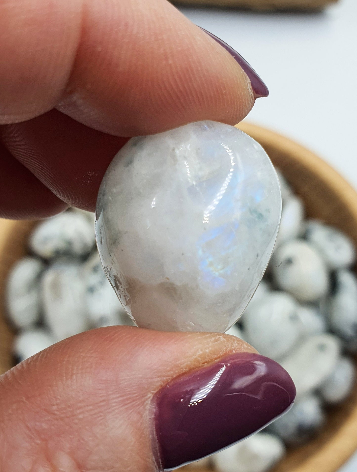 Rainbow Moonstone Tumbles