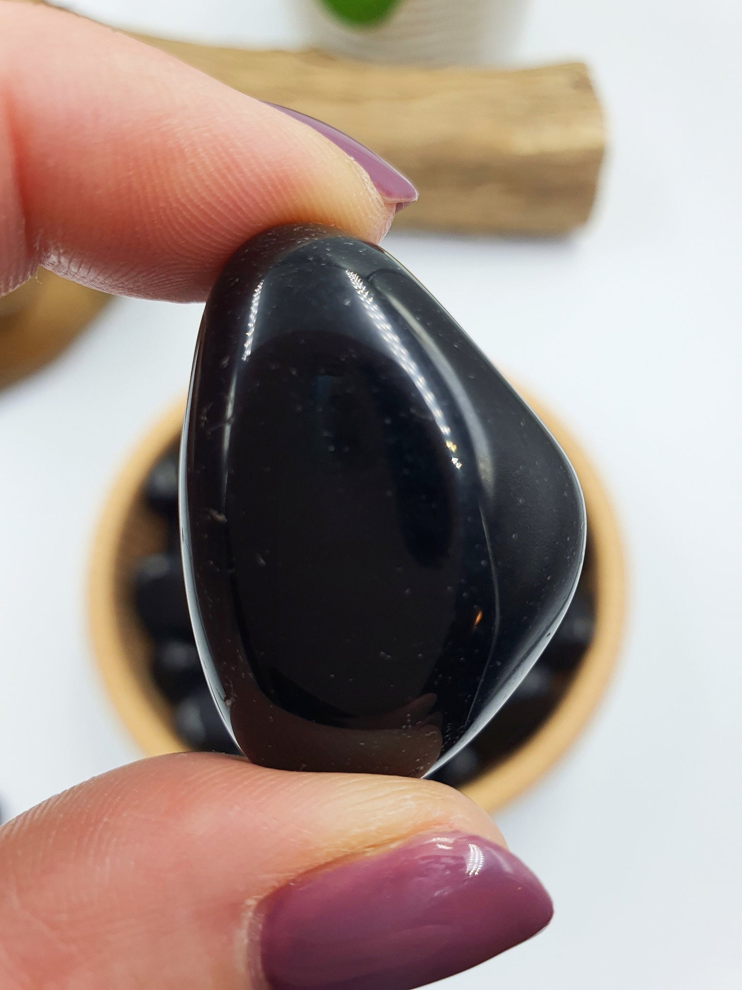 Black Obsidian Crystal Tumbles
