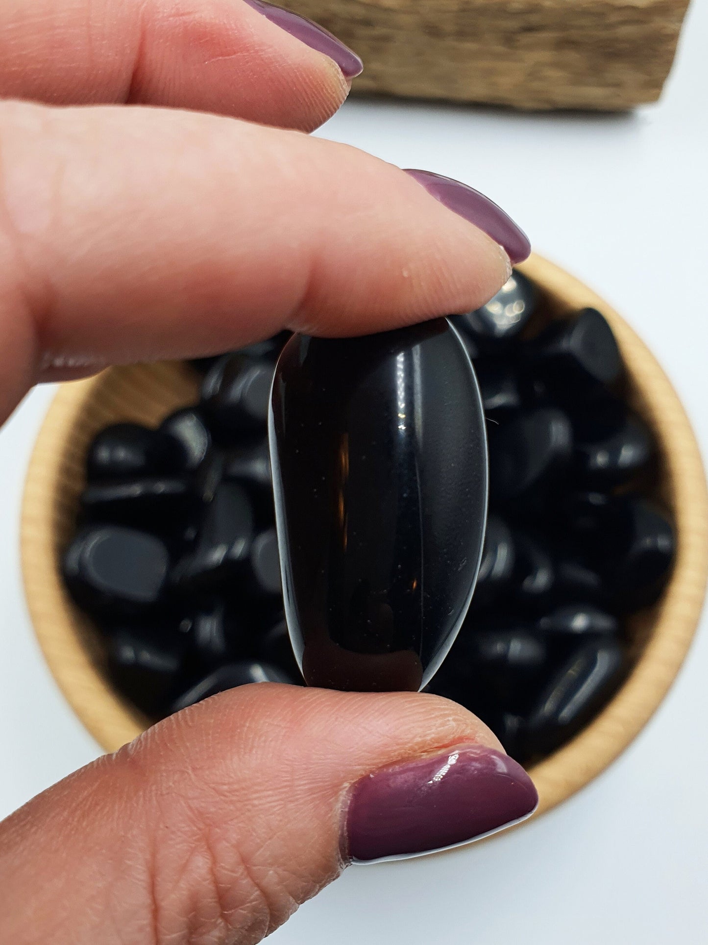 Black Obsidian Crystal Tumbles