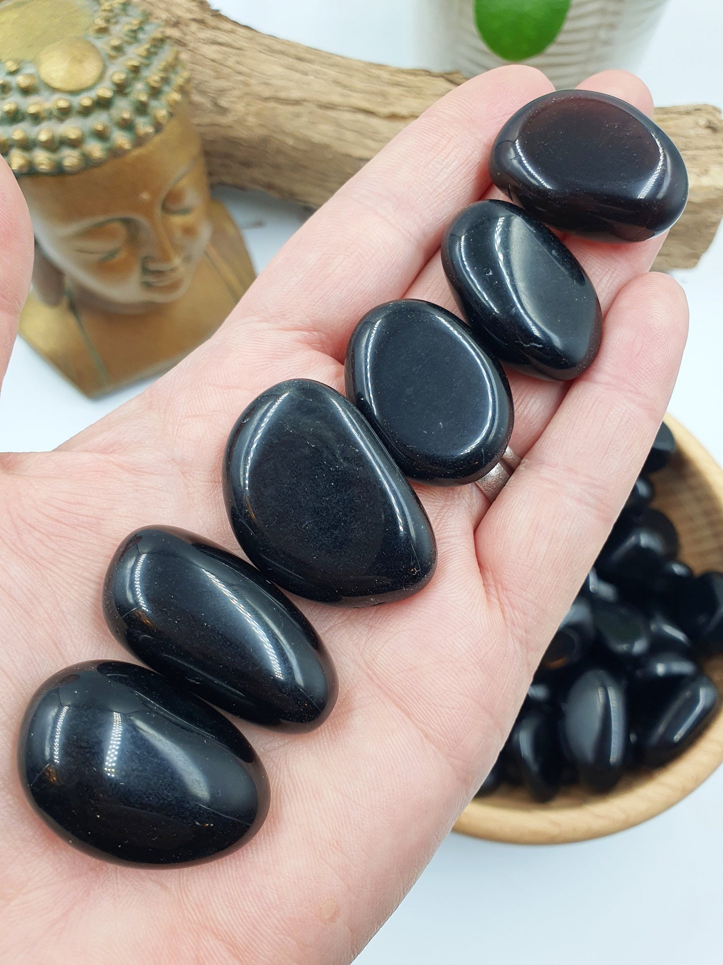 Black Obsidian Crystal Tumbles