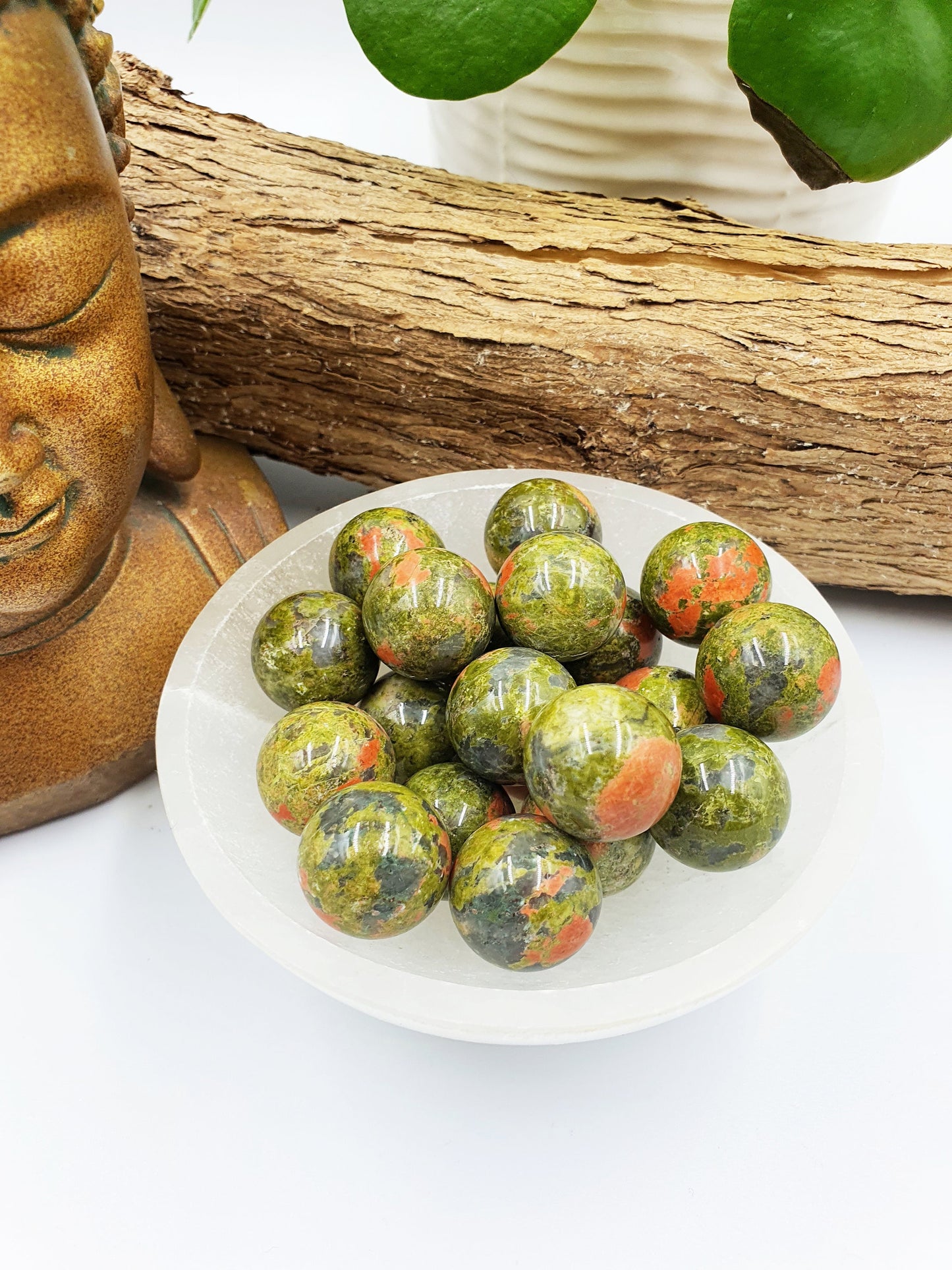 Unakite Crystal Mini Sphere
