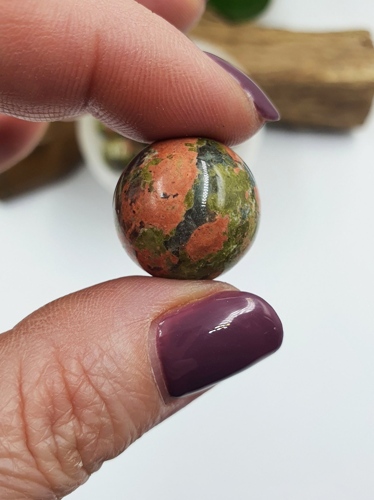 Unakite Crystal Mini Sphere