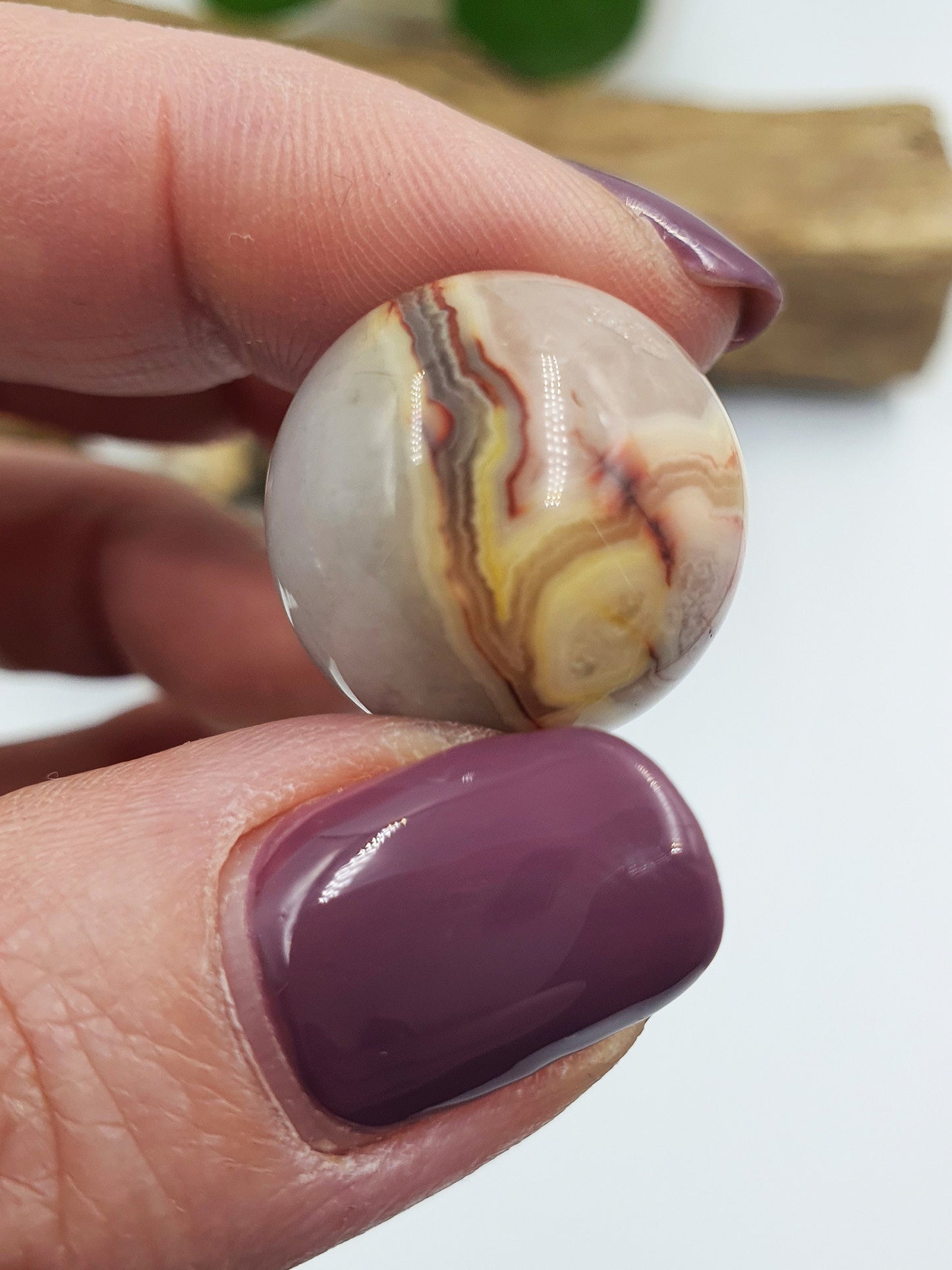 Mexican Crazy Lace Agate Mini Crystal Sphere, Unique Patterns - 20mm