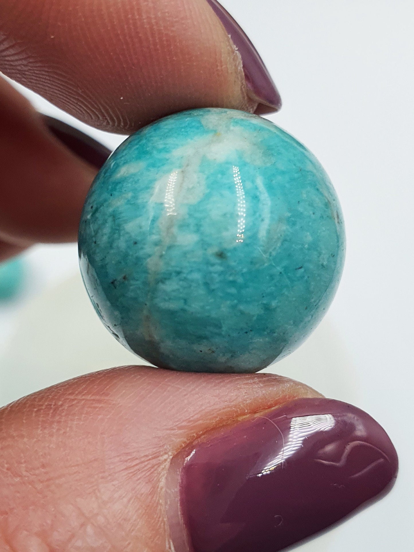 Flashy Amazonite Crystal Mini Sphere - approx 20mm