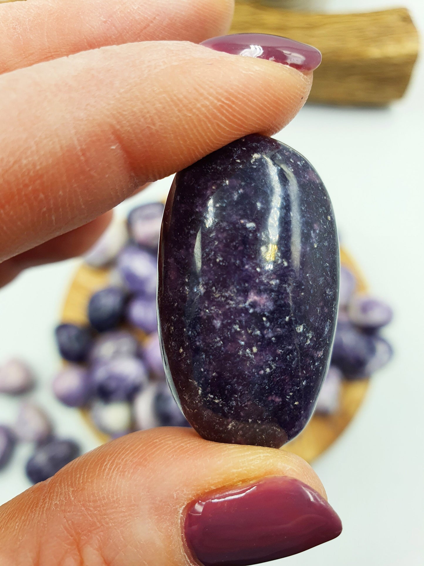 Lepidolite Tumbles