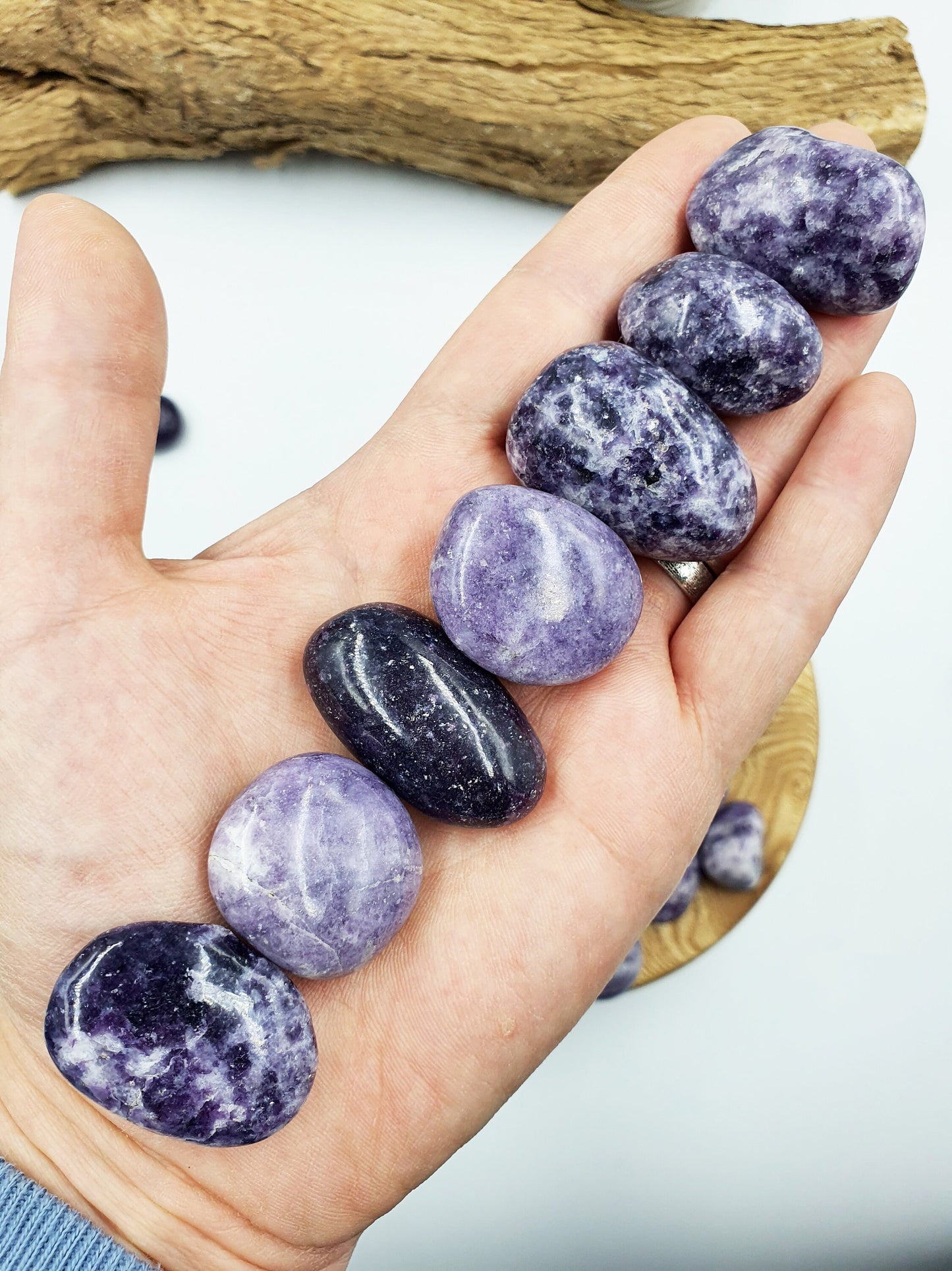 Lepidolite Tumbles