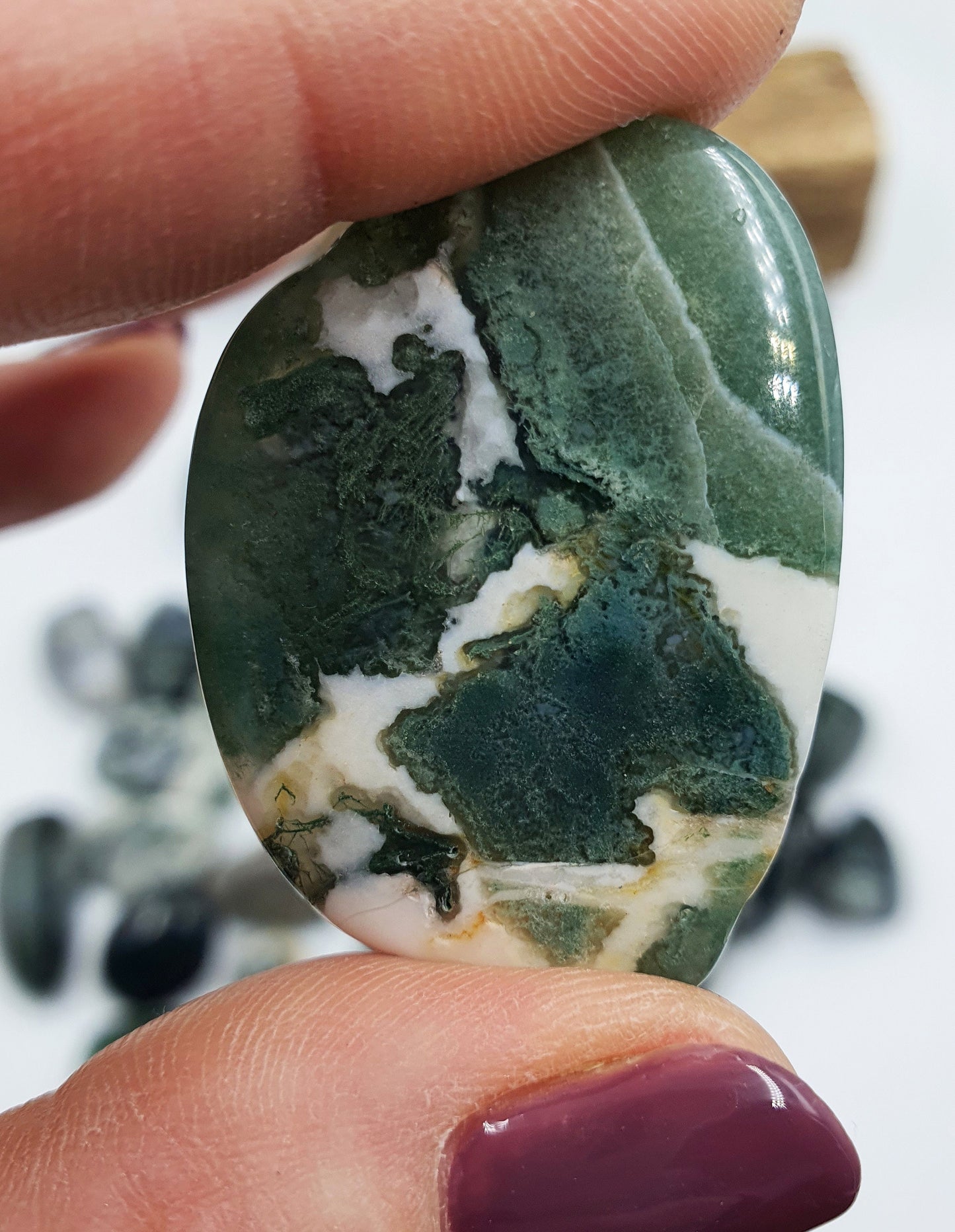 Moss Agate Tumbles