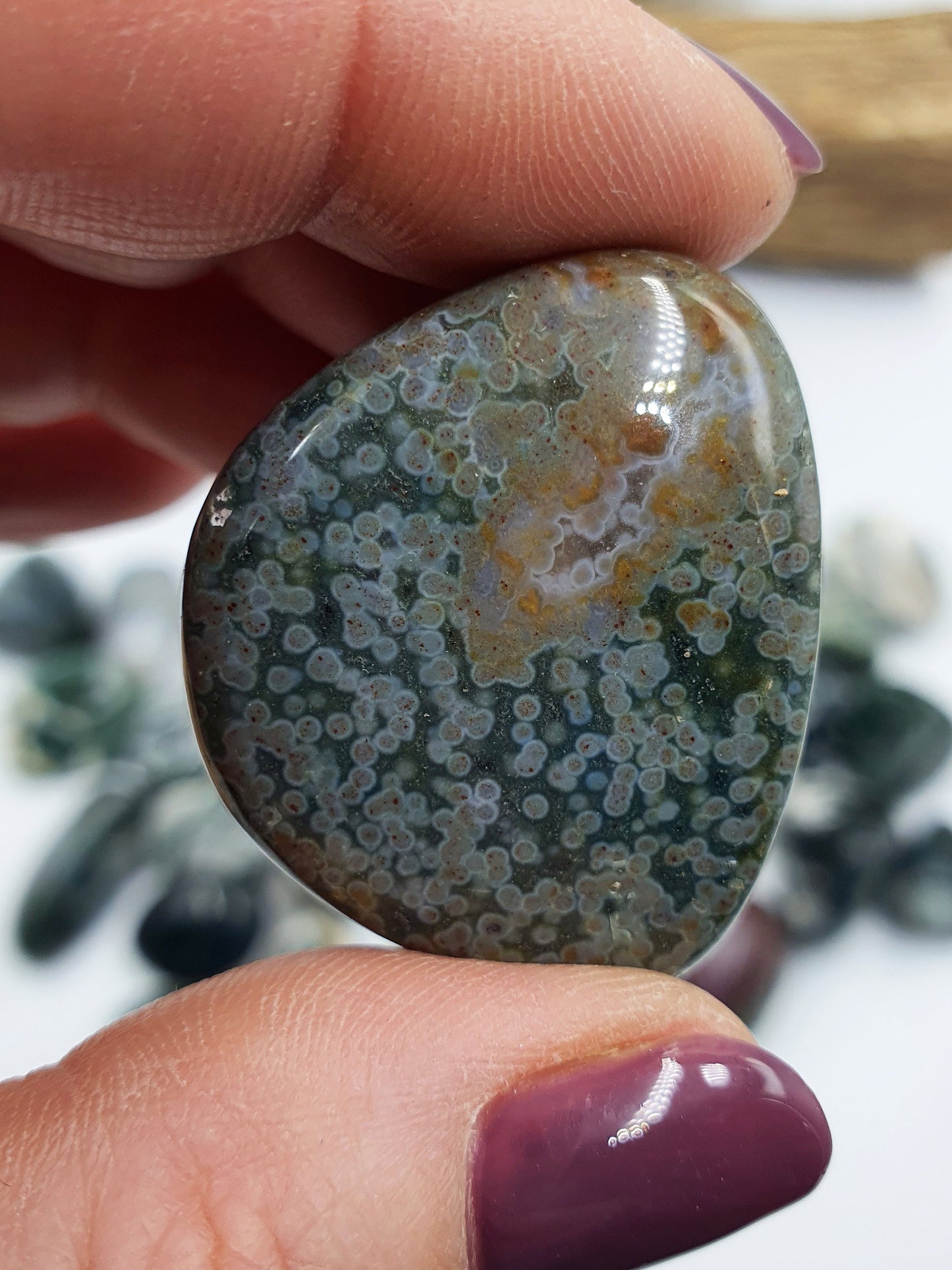 Moss Agate Tumbles