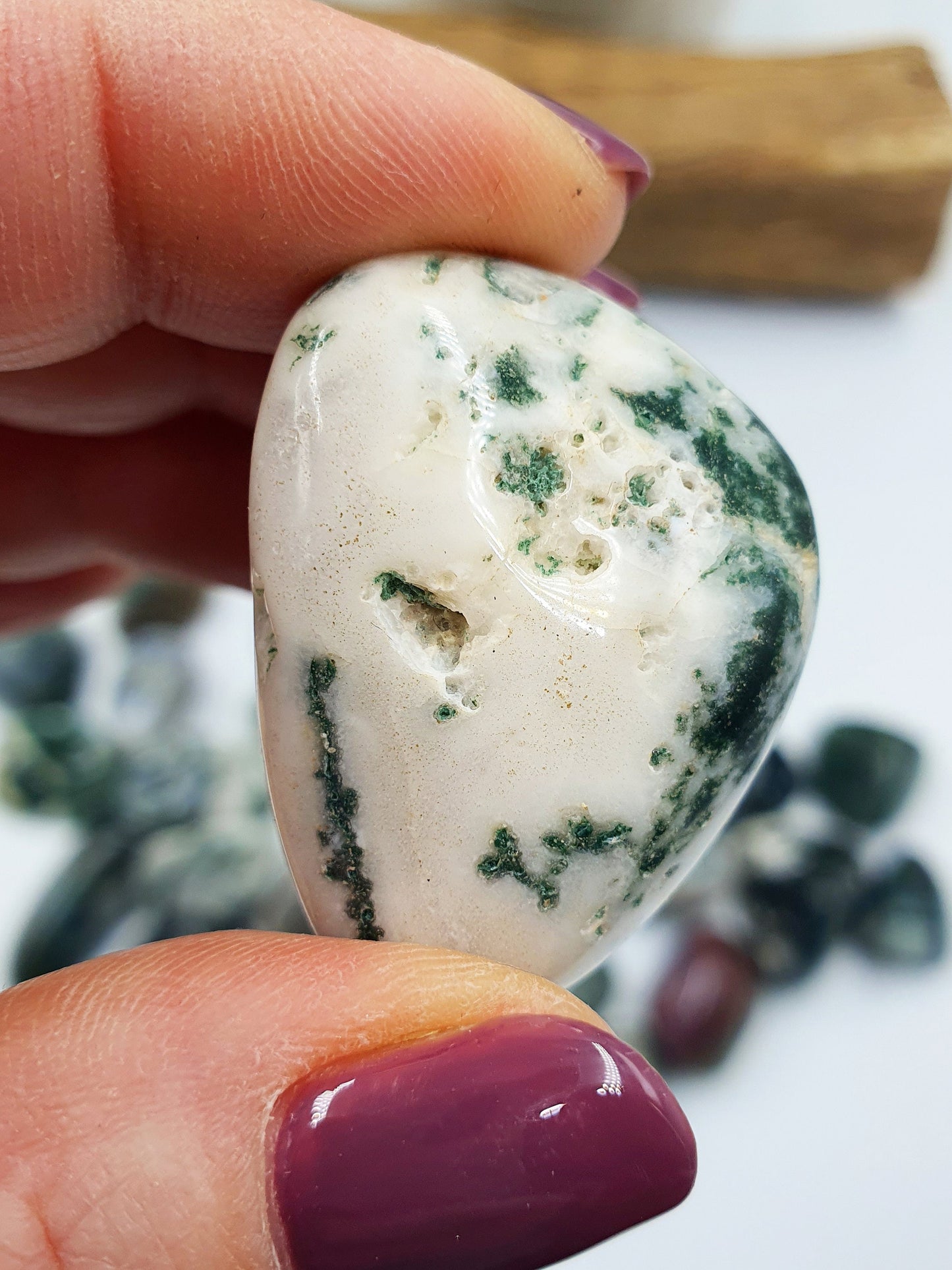 Moss Agate Tumbles