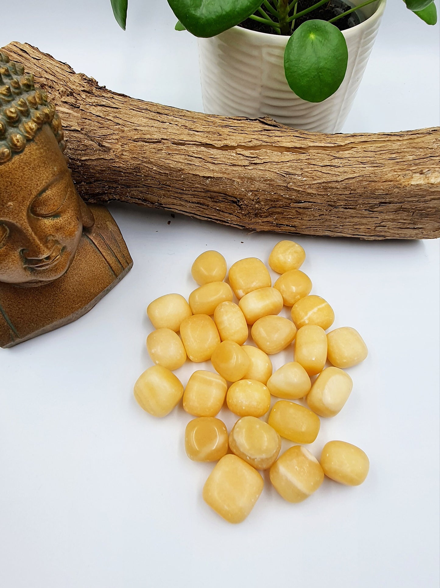 Yellow Calcite Tumbles