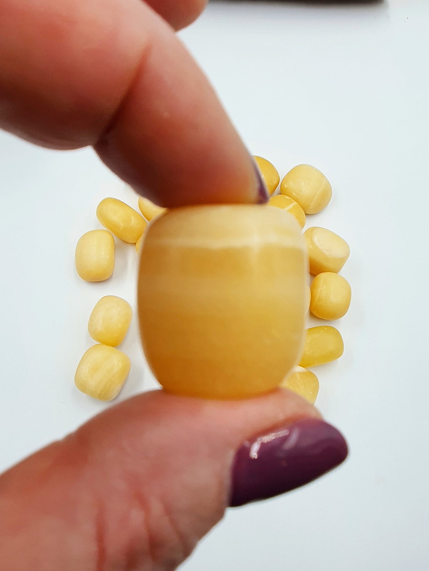 Yellow Calcite Tumbles