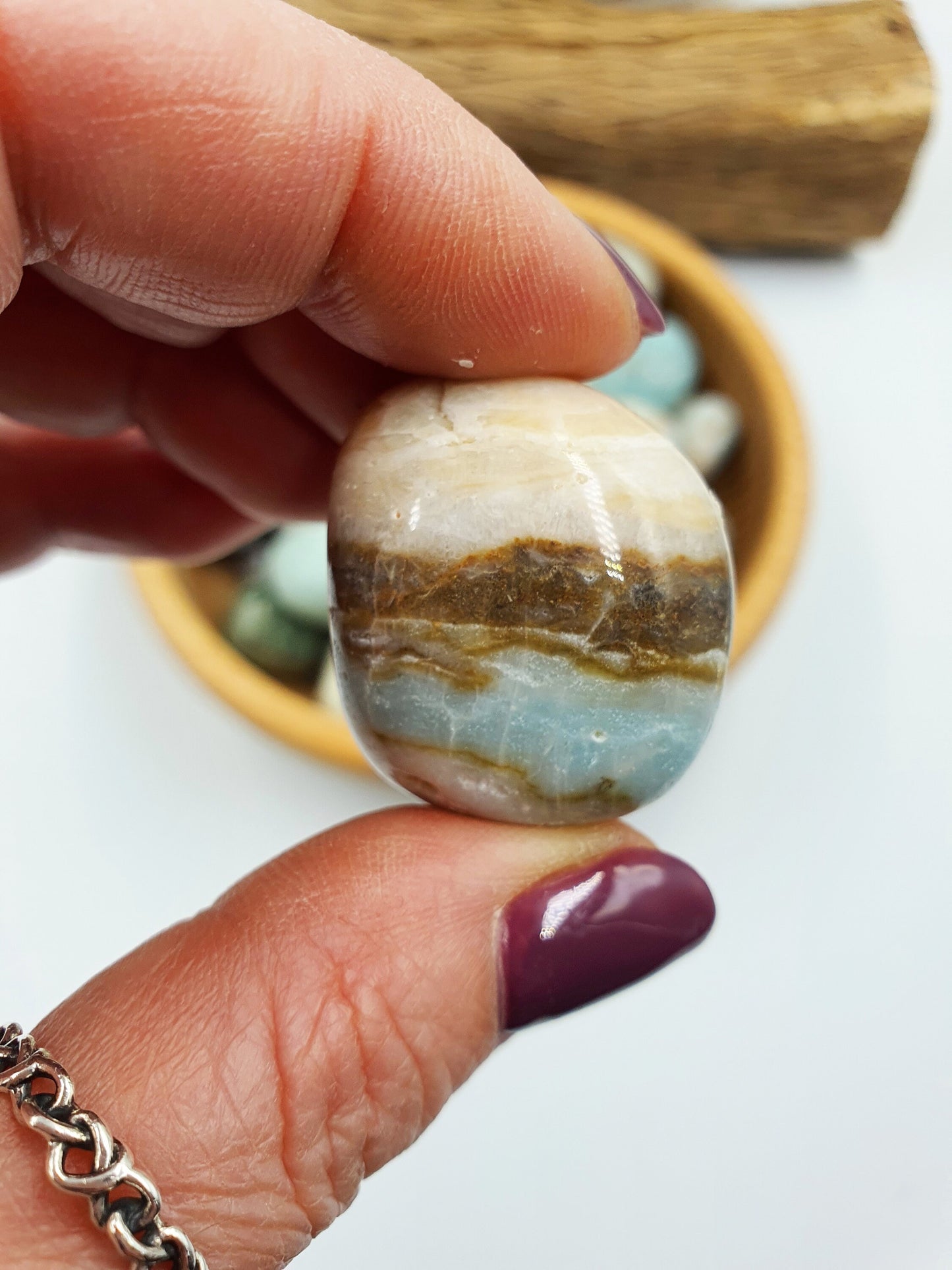 Lovely Caribbean Calcite Crystal Tumbles