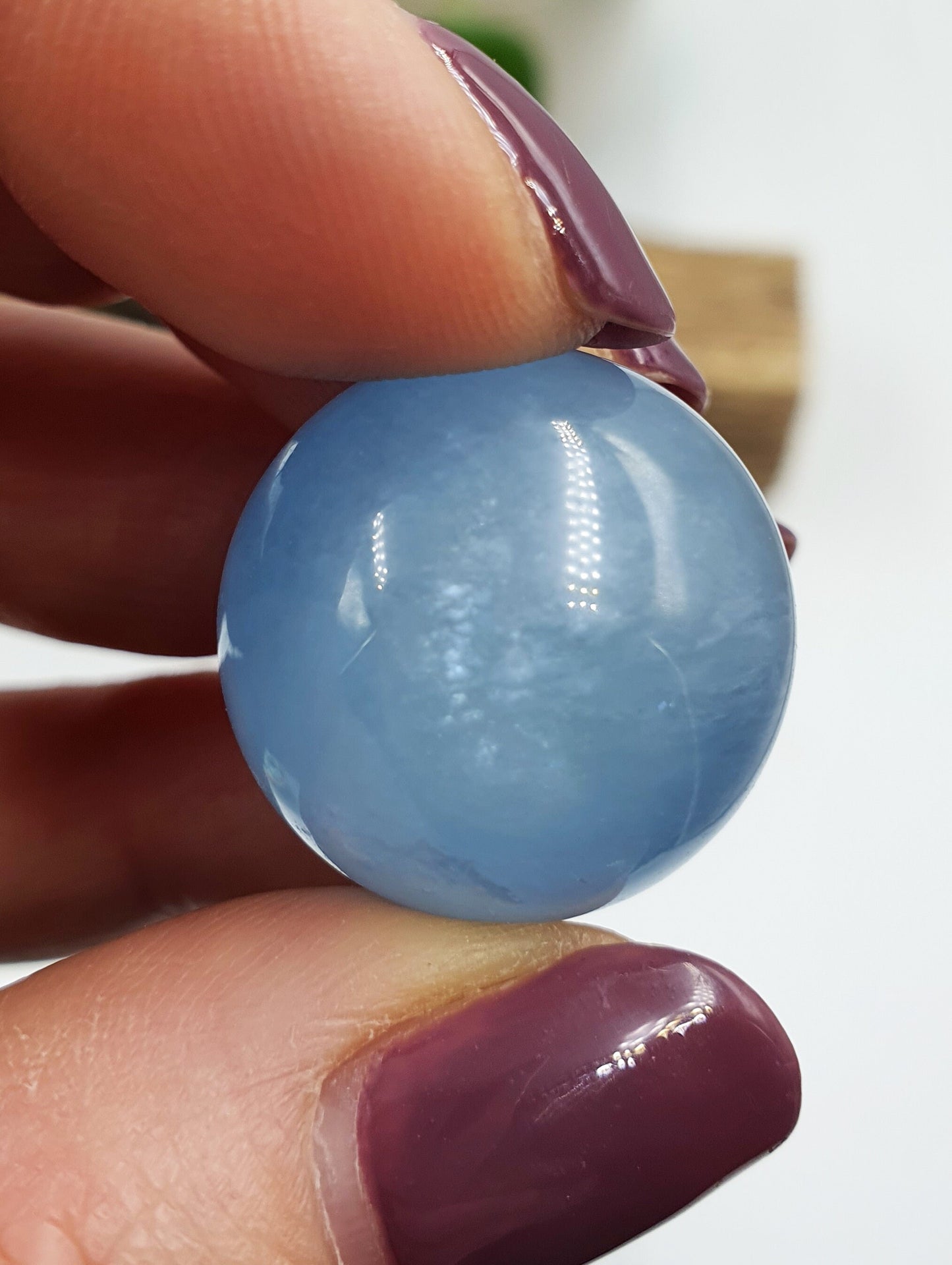 High Quality Aquamarine Mini Crystal Sphere - 22mm