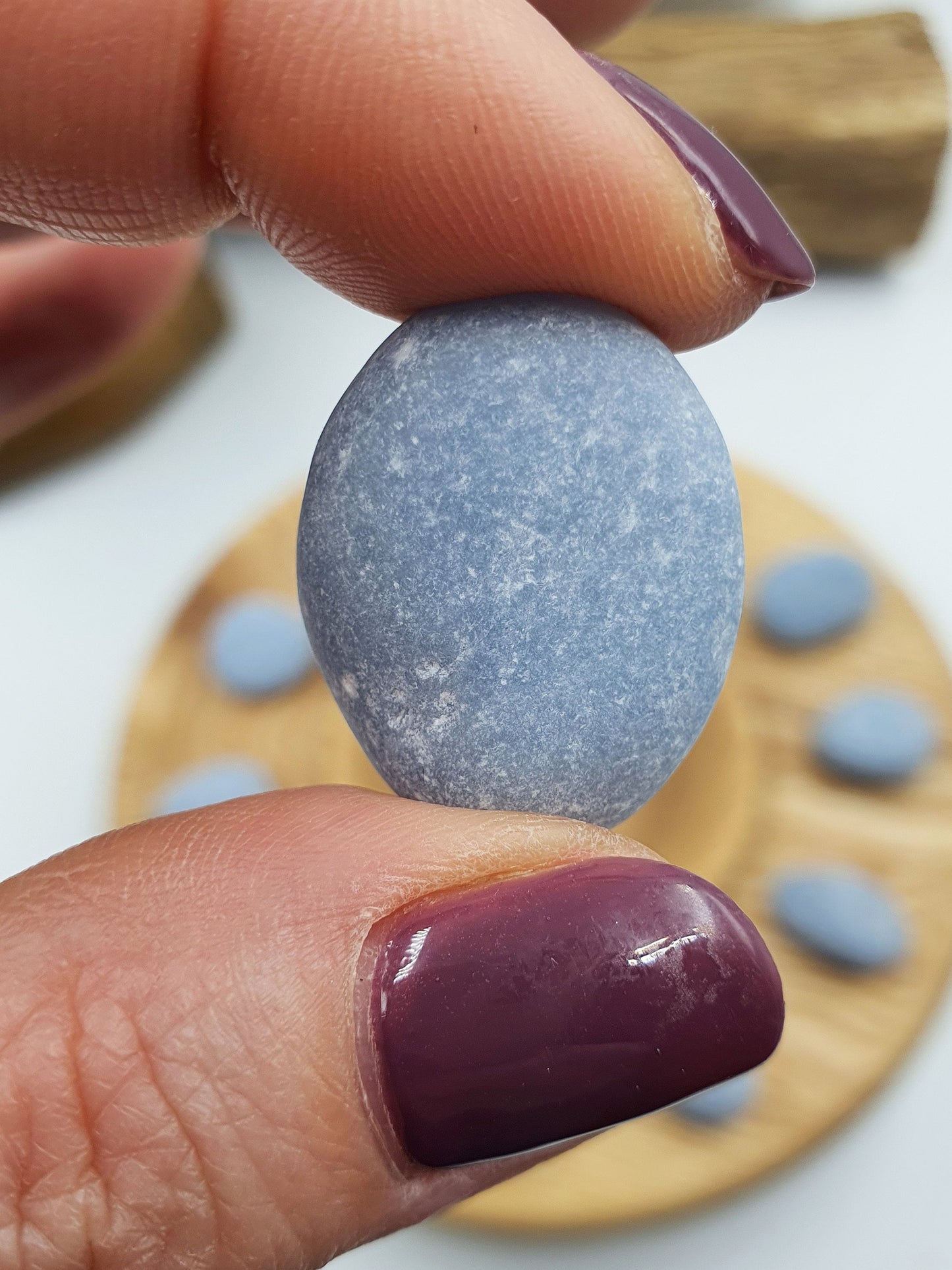 Natural Angelite Tumbles