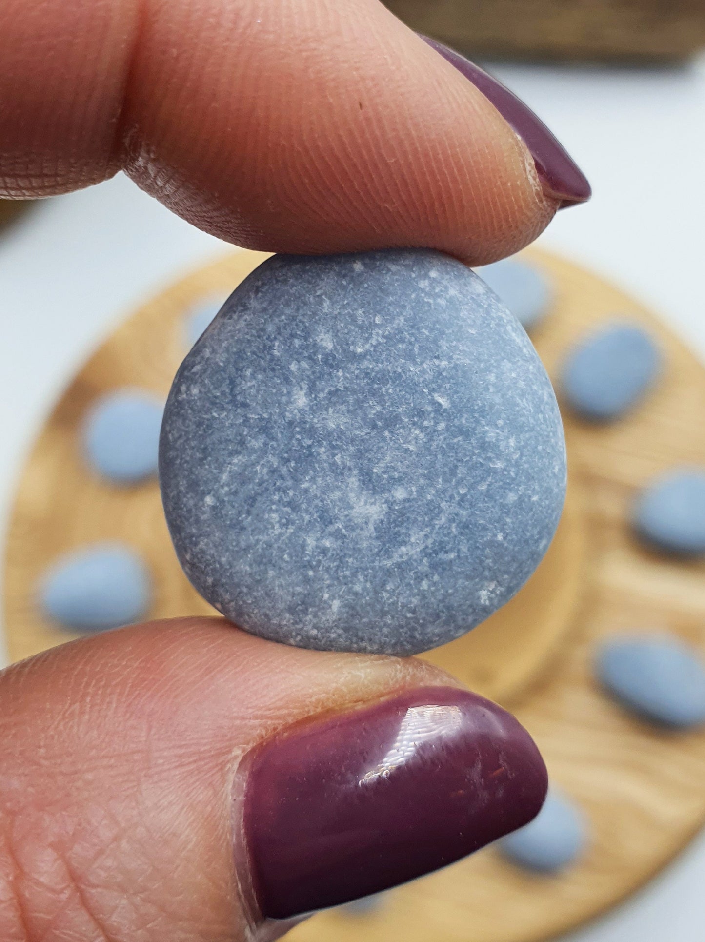 Natural Angelite Tumbles