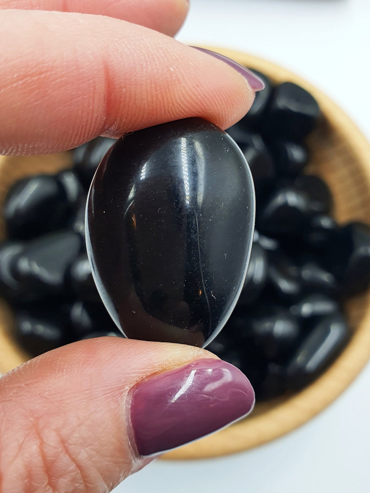 Black Obsidian Crystal Tumbles