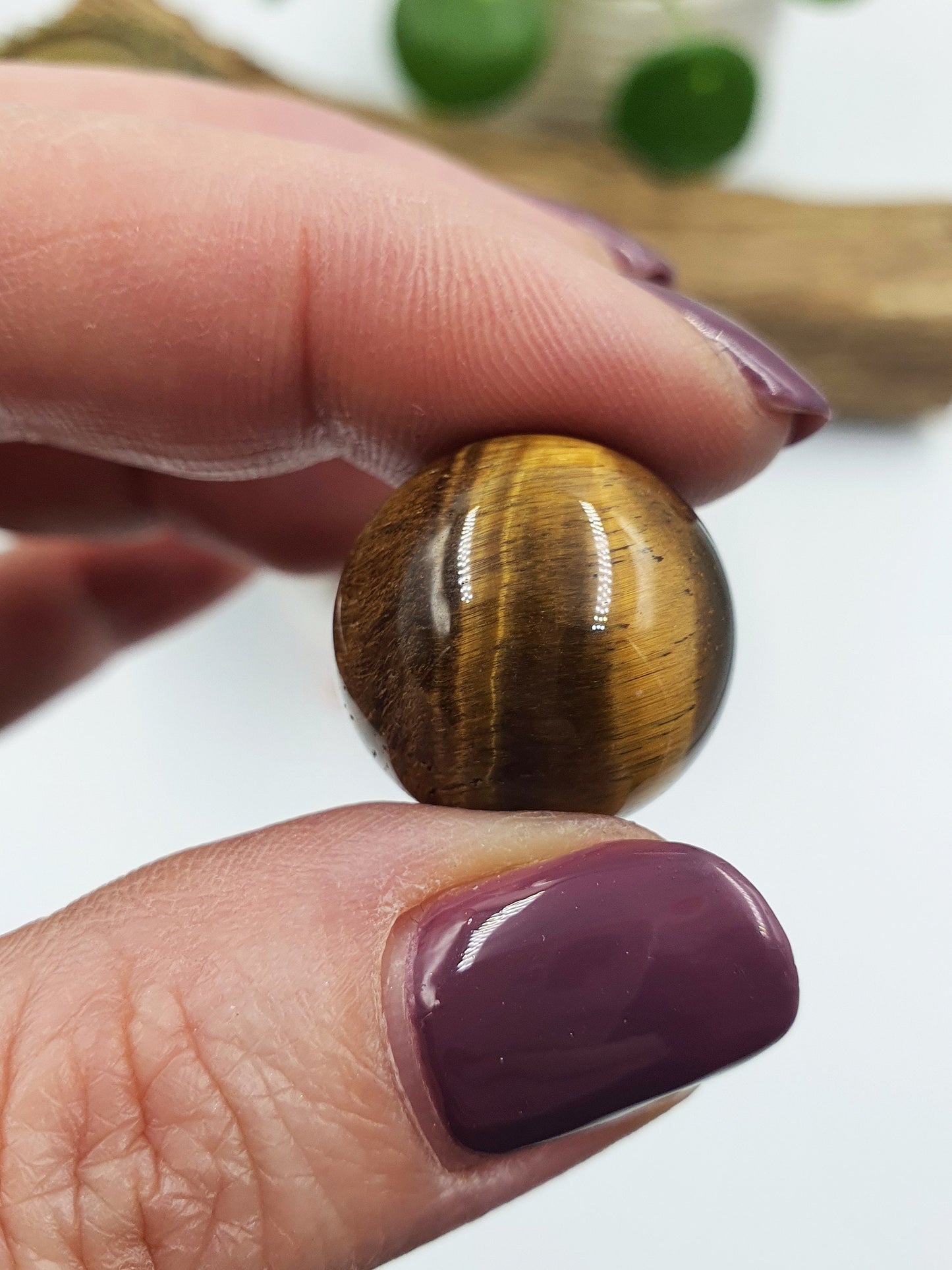 Yellow Strong Flash Tiger's Eye Mini Crystal Sphere - 20mm