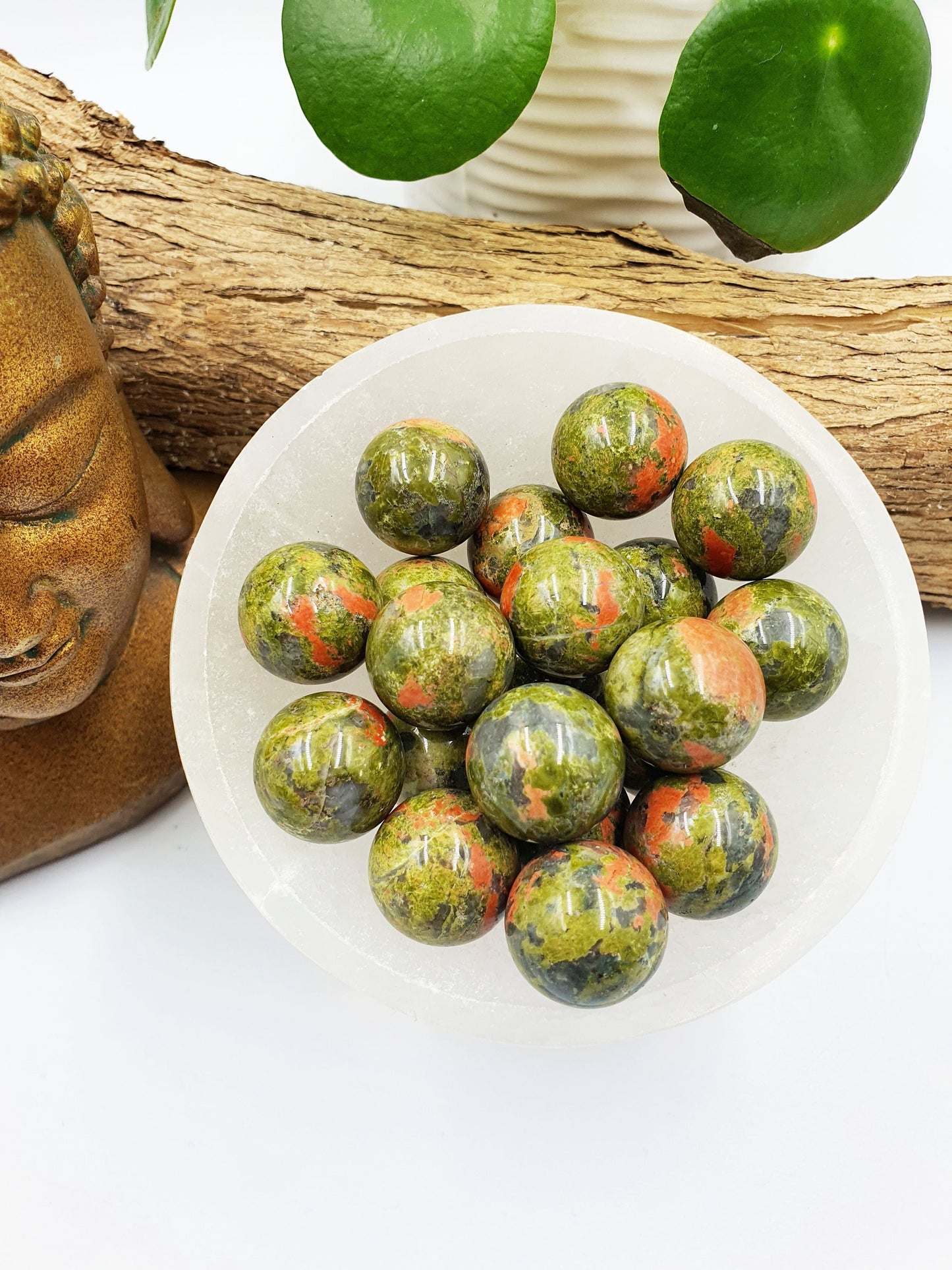 Unakite Crystal Mini Sphere