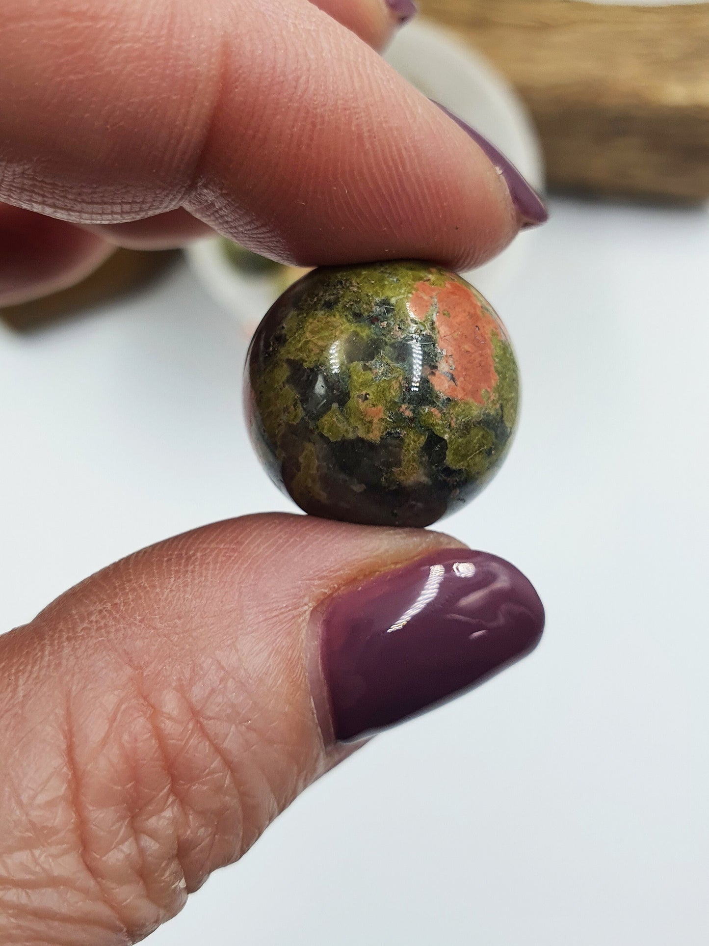 Unakite Crystal Mini Sphere