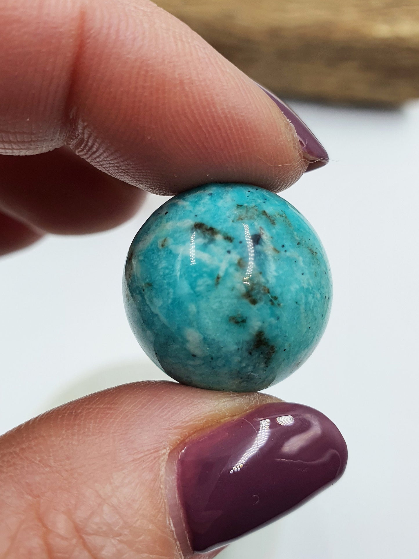 Flashy Amazonite Crystal Mini Sphere - approx 20mm