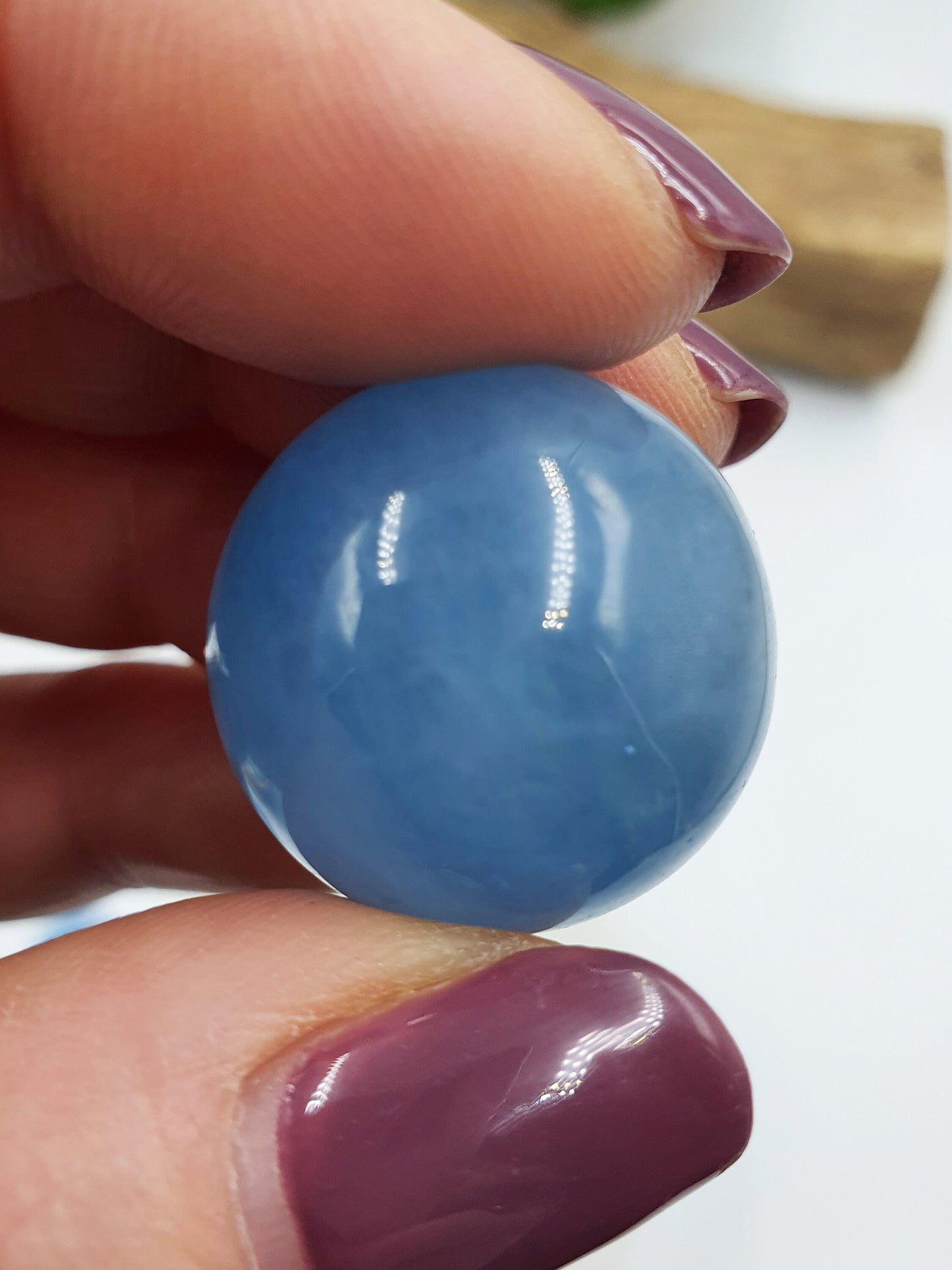 High Quality Aquamarine Mini Crystal Sphere - 22mm