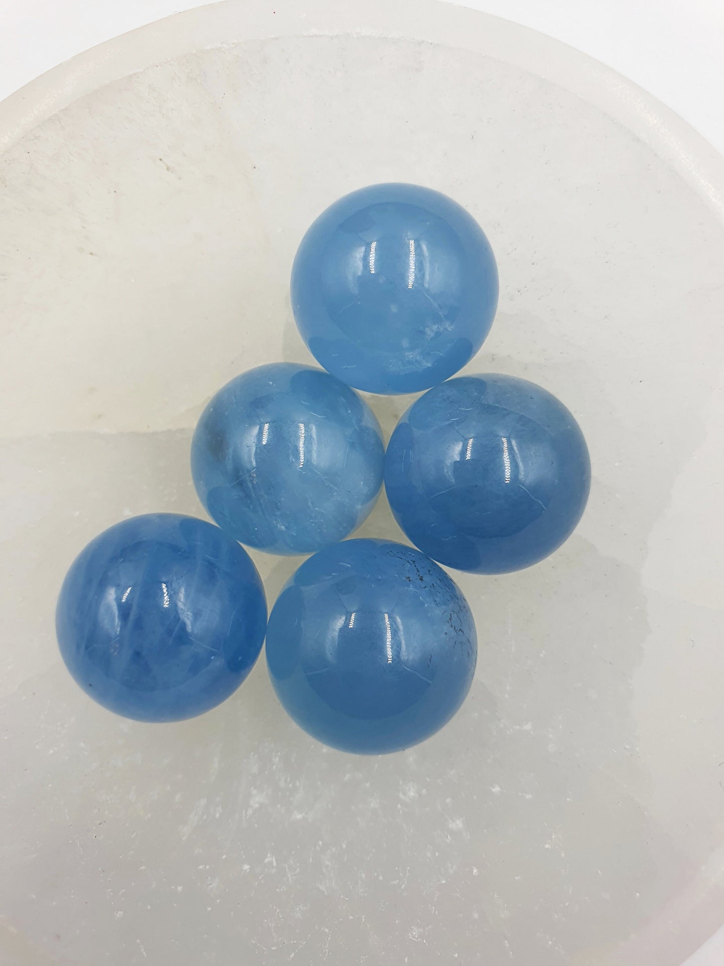 High Quality Aquamarine Mini Crystal Sphere - 22mm