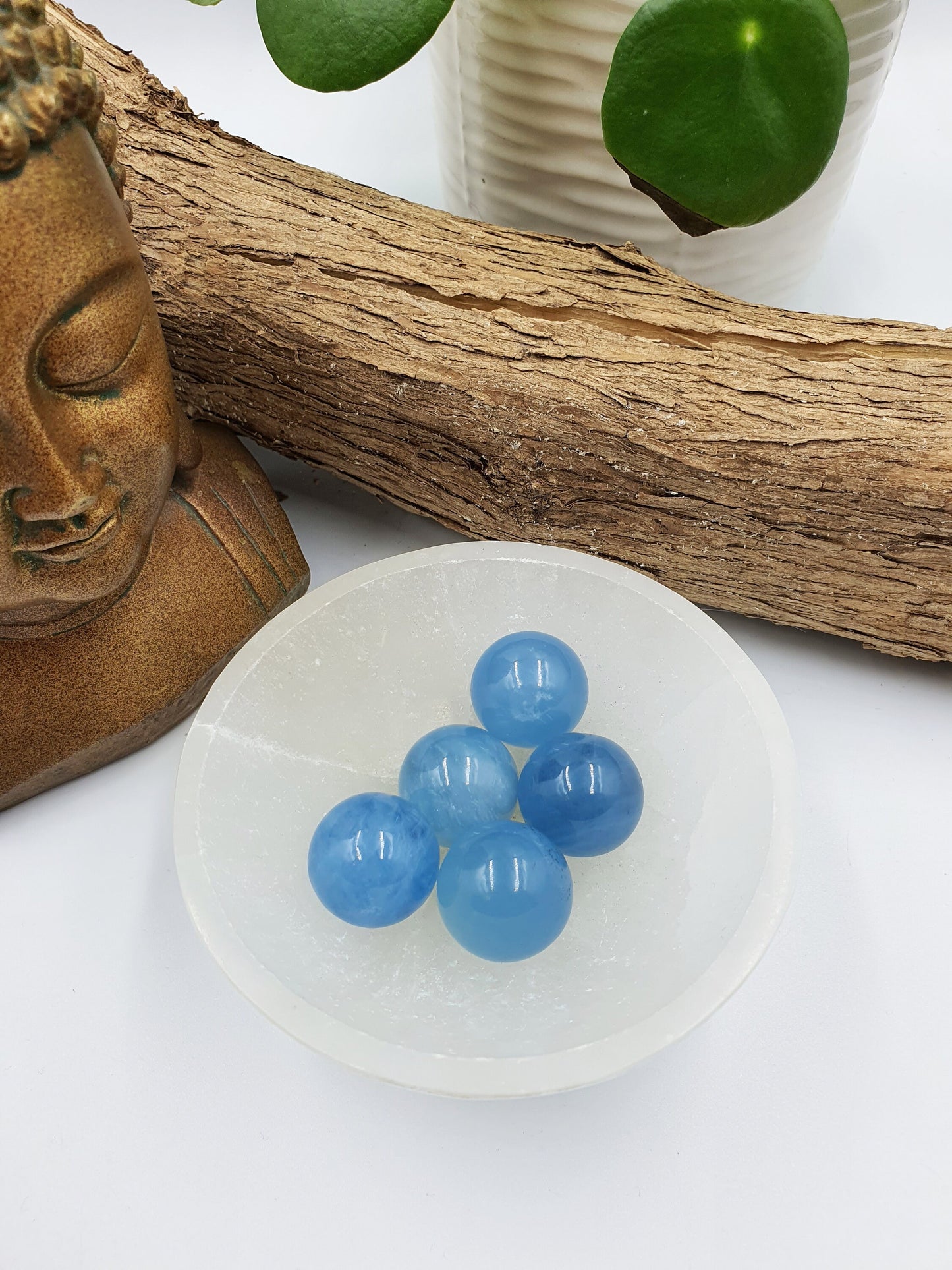 High Quality Aquamarine Mini Crystal Sphere - 22mm