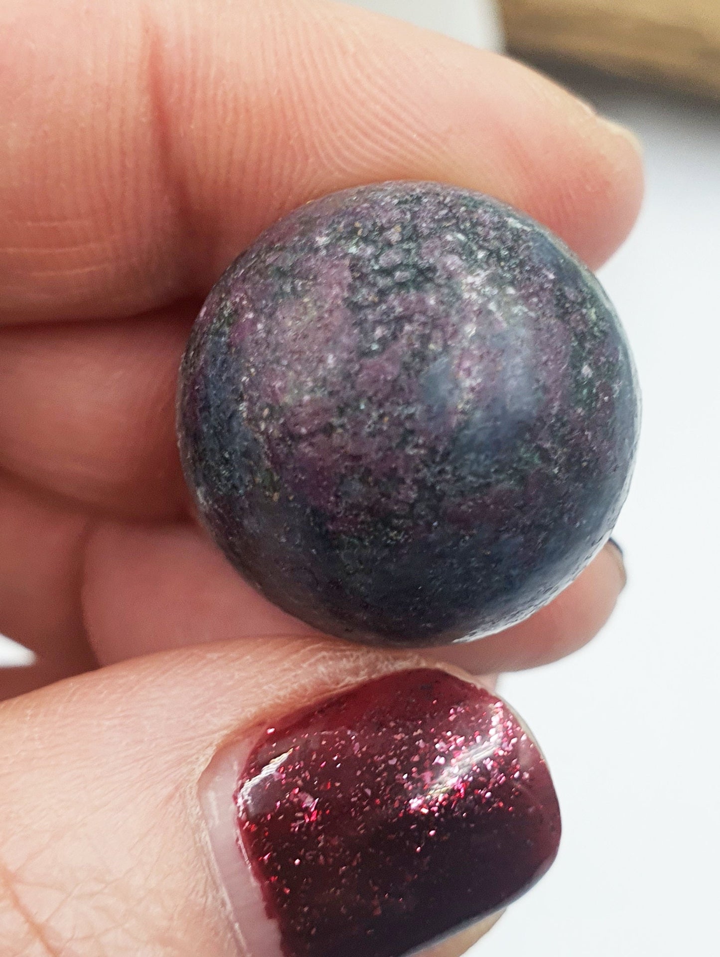 Ruby in Fuchsite Mini Crystal Sphere - approx 20mm