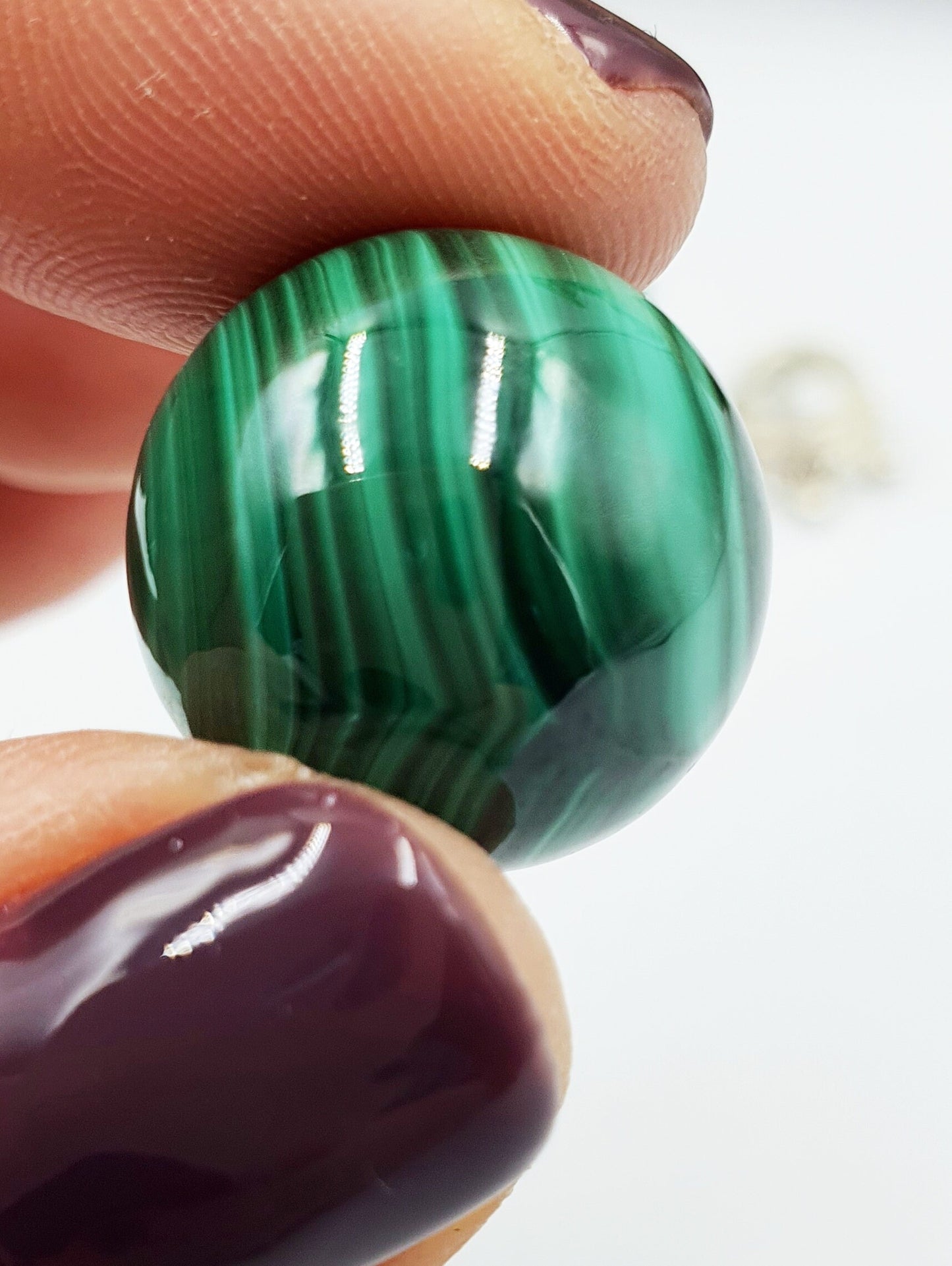 Natural Malachite Mini Crystal Sphere (A Grade) - you choose your favourite