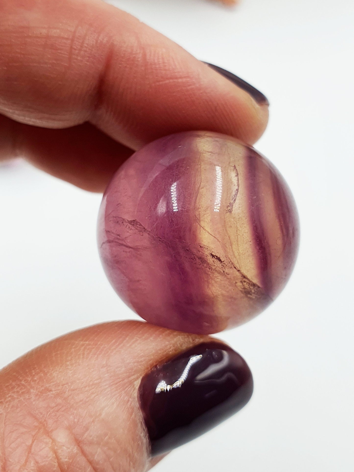 High Quality Fluorite Crystal Mini Sphere - approx 25mm