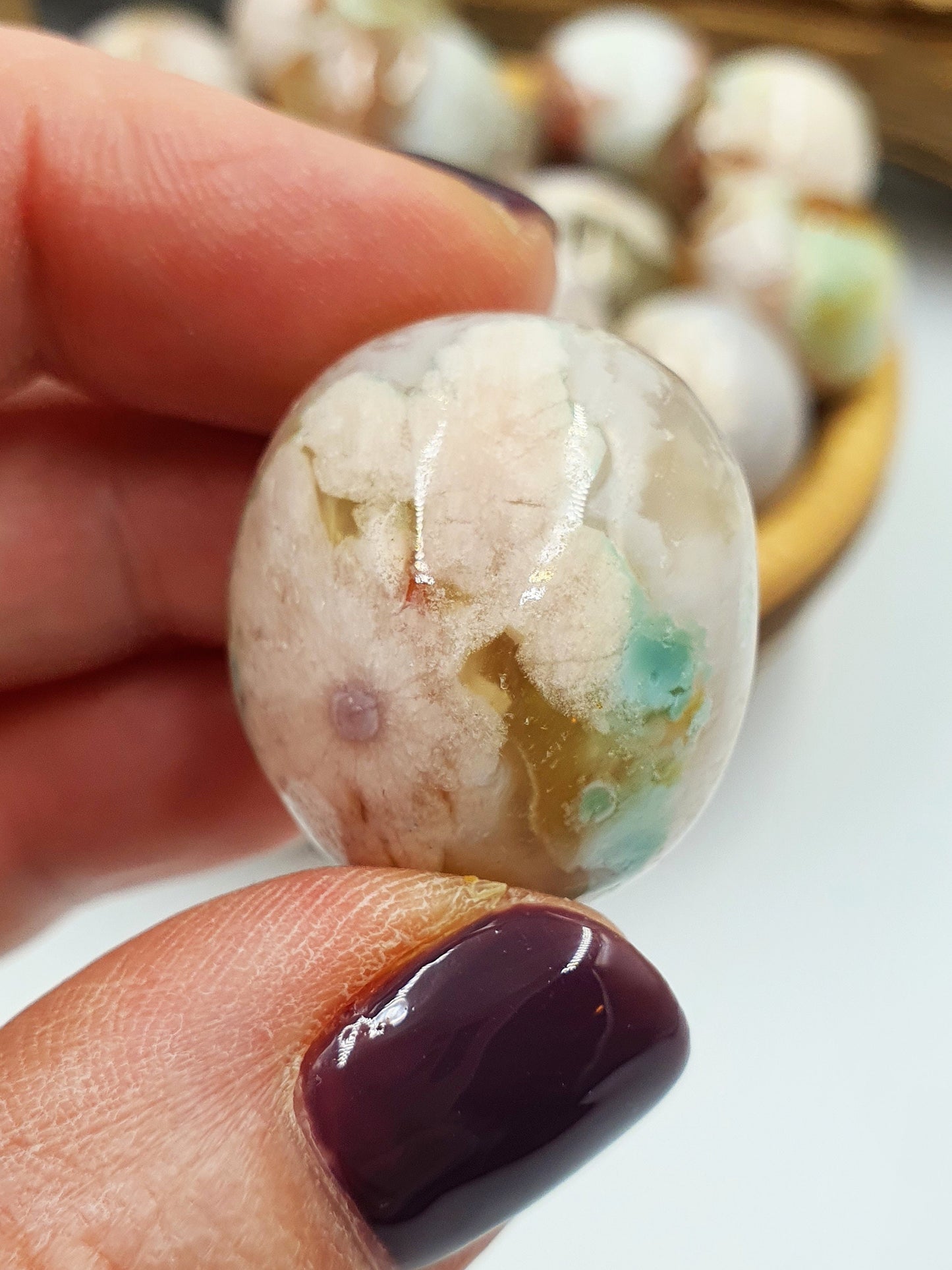 Flower Agate Tumbles