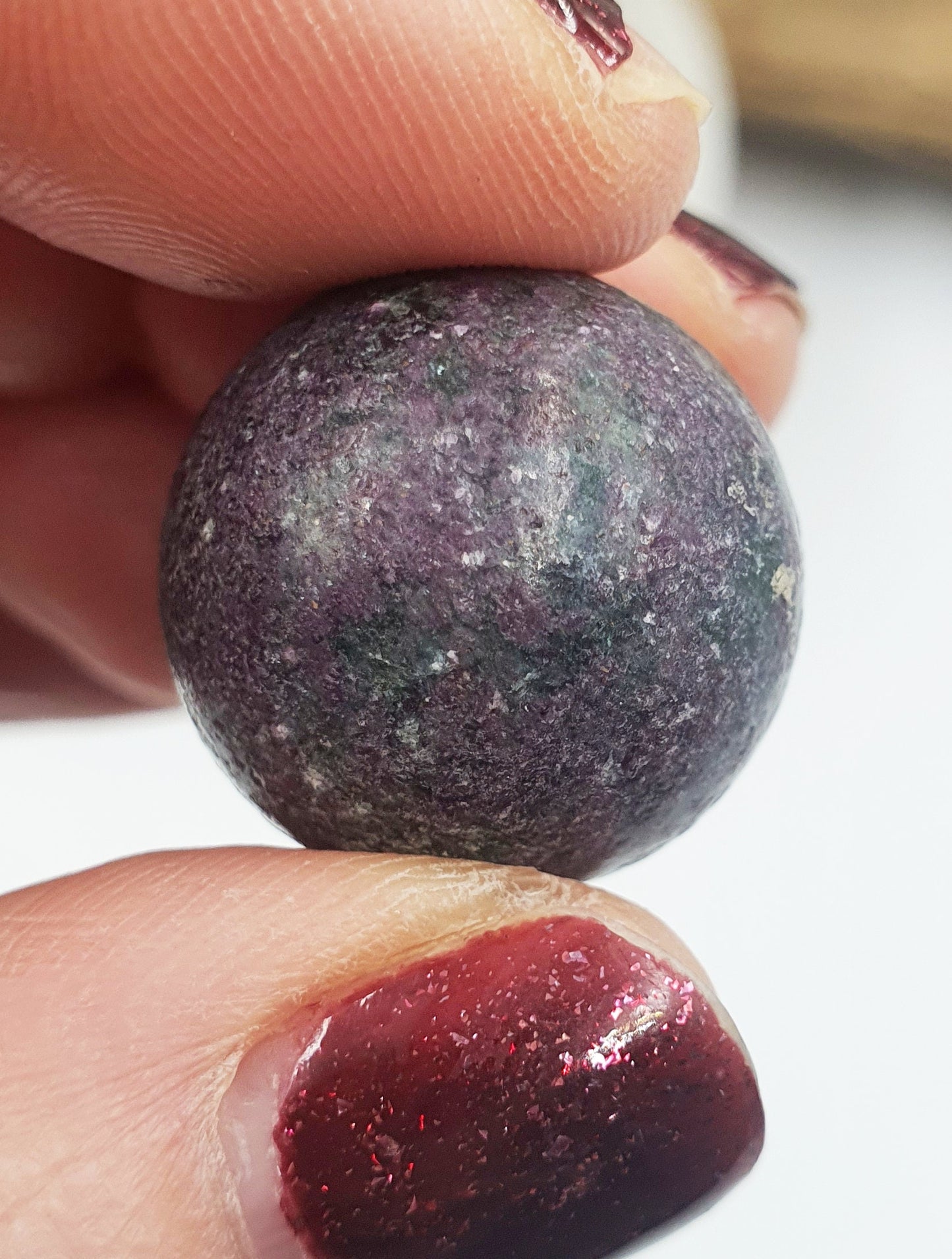 Ruby in Fuchsite Mini Crystal Sphere - approx 20mm