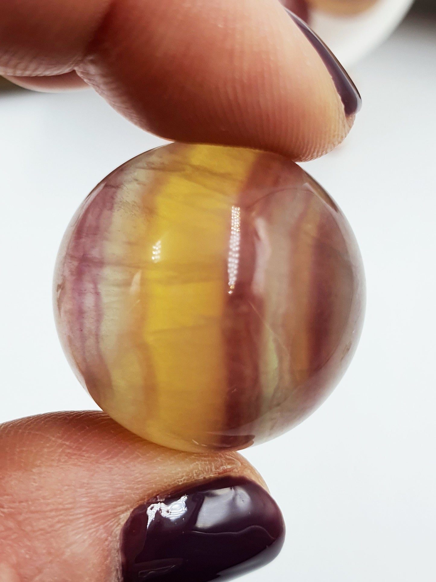 High Quality Fluorite Crystal Mini Sphere - approx 25mm