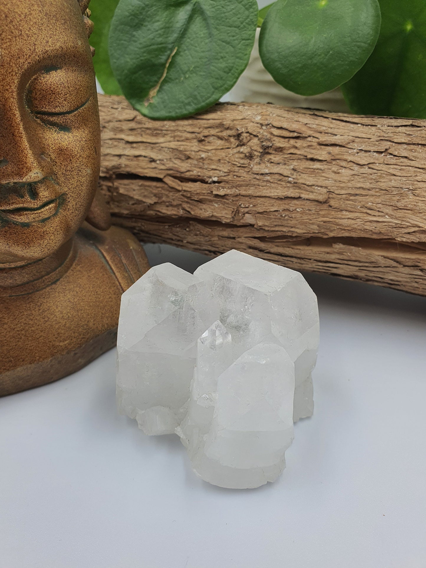 White Calcite Specimen - Natural Raw Crystal - Gemstone Cluster - 225g