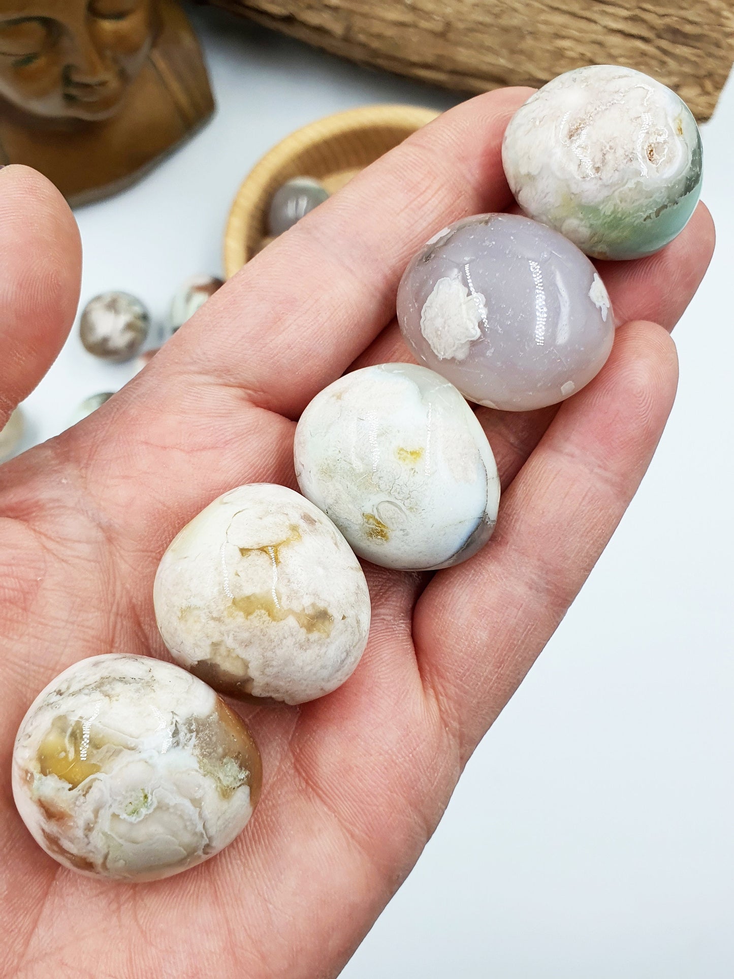 Flower Agate Tumbles