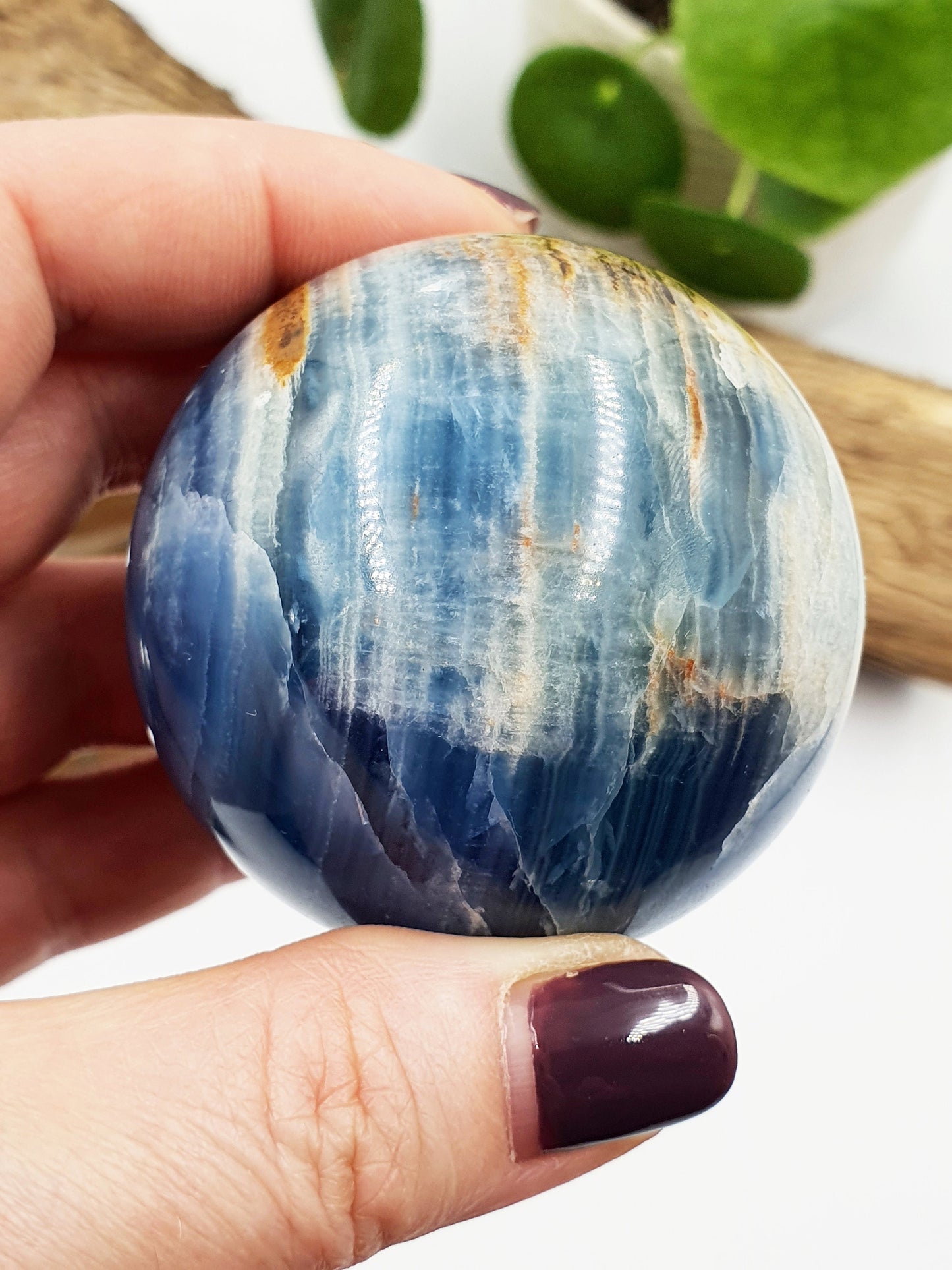 A Grade Large Blue Onyx Sphere - 56mm