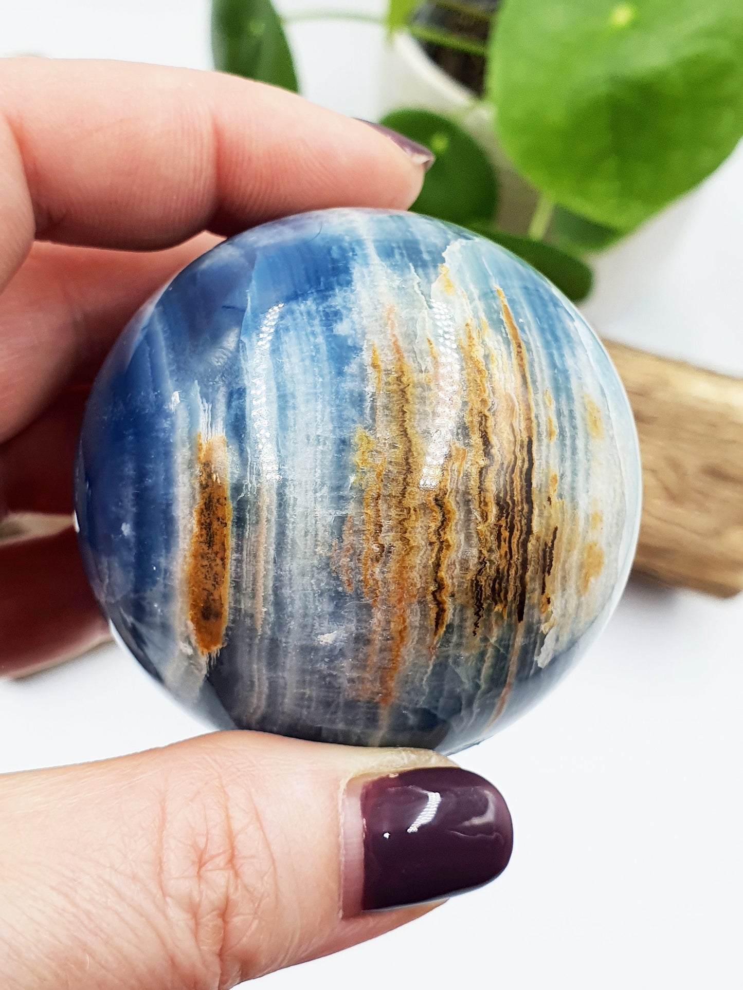 A Grade Large Blue Onyx Sphere - 56mm
