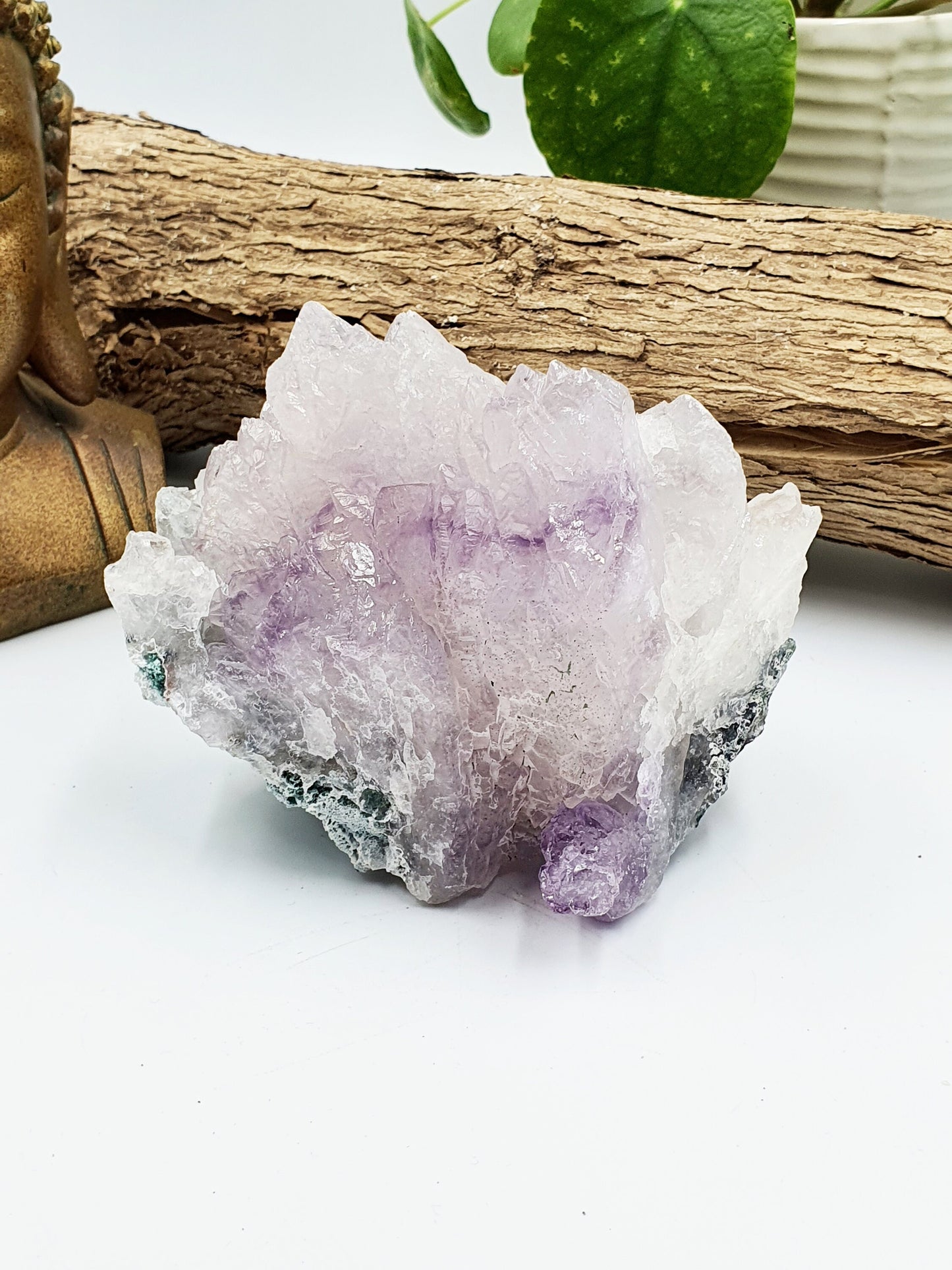 Phantom Quartz Natural Crystal Cluster