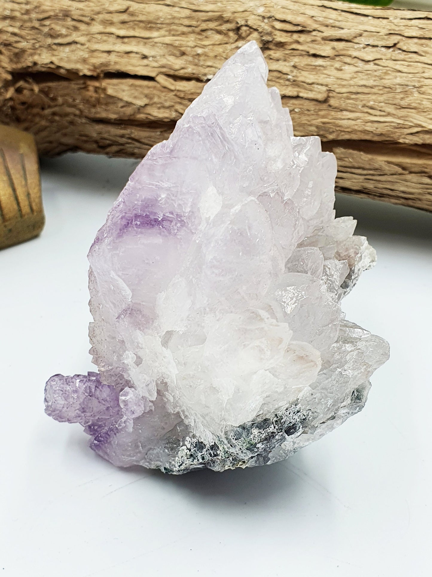 Phantom Quartz Natural Crystal Cluster