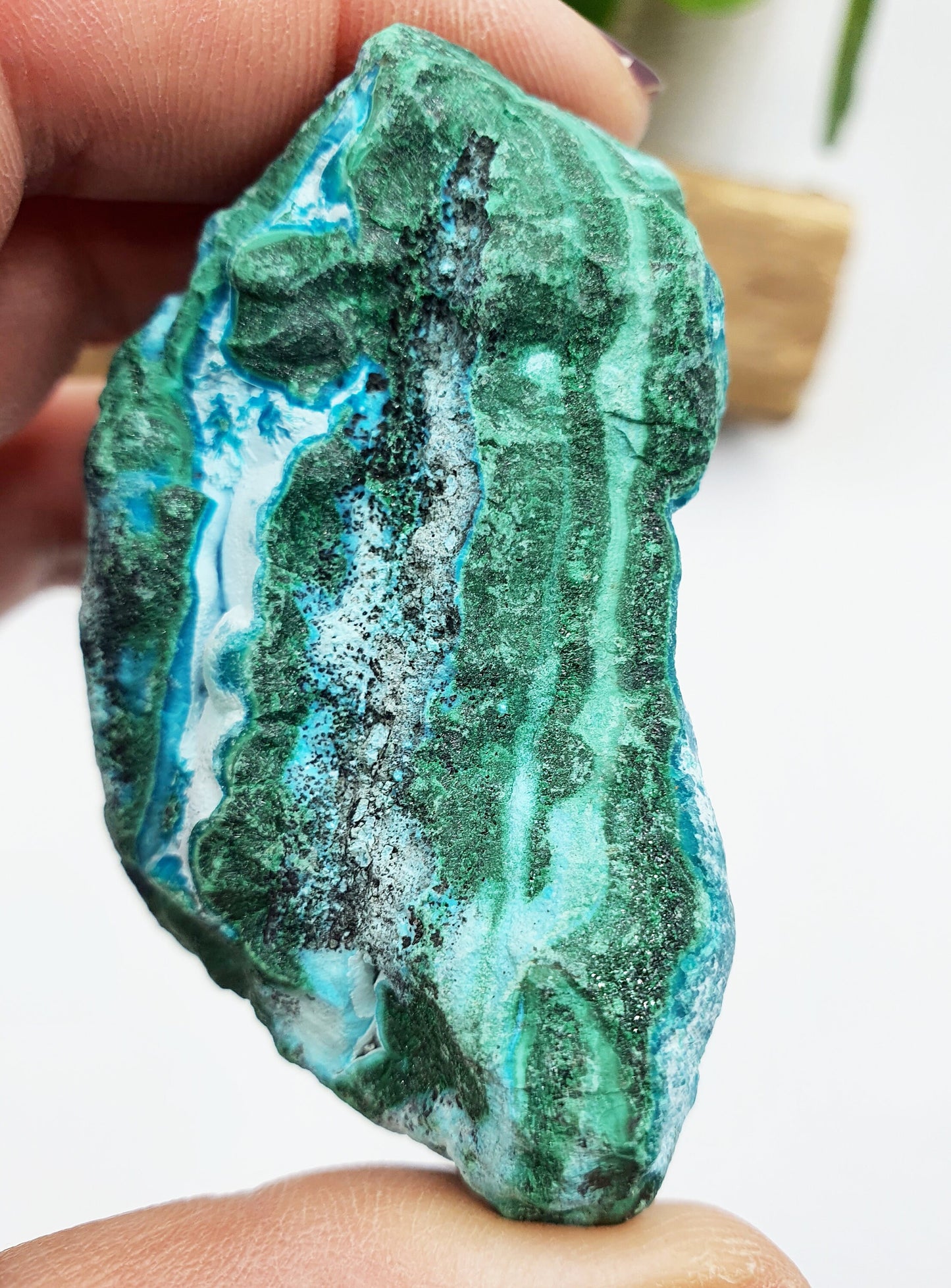 Raw Chrysocolla and Malachite