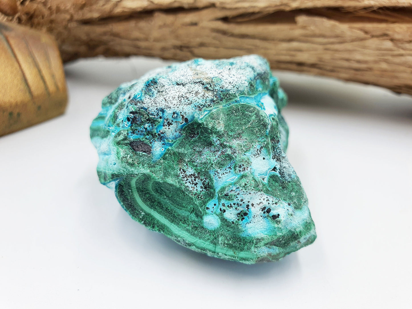 Raw Chrysocolla and Malachite