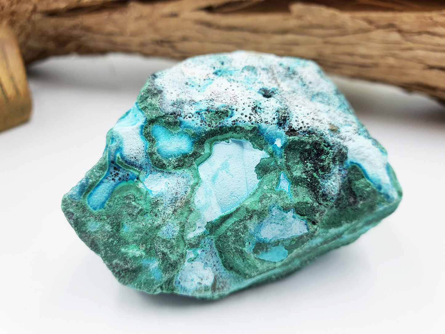 Raw Chrysocolla and Malachite