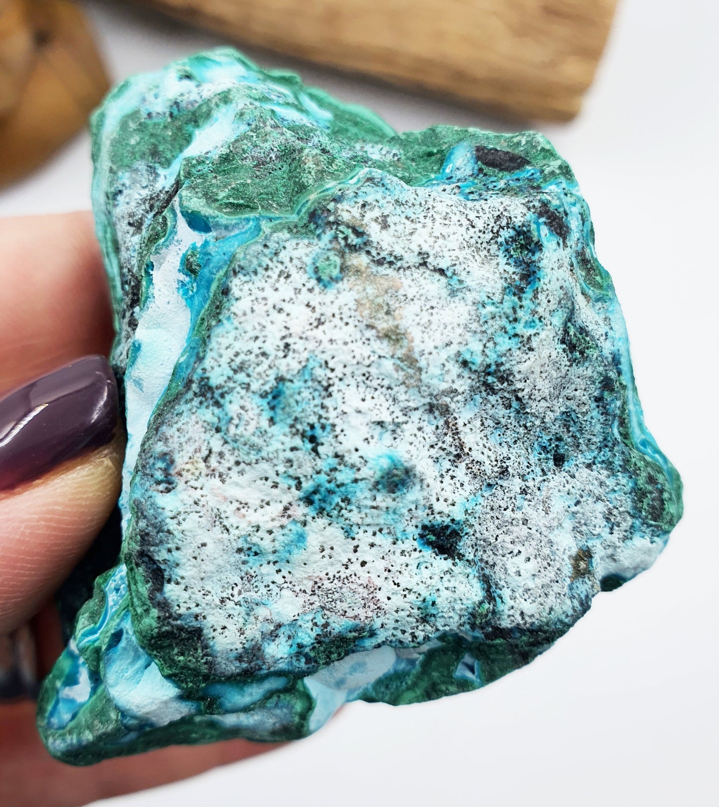 Raw Chrysocolla and Malachite